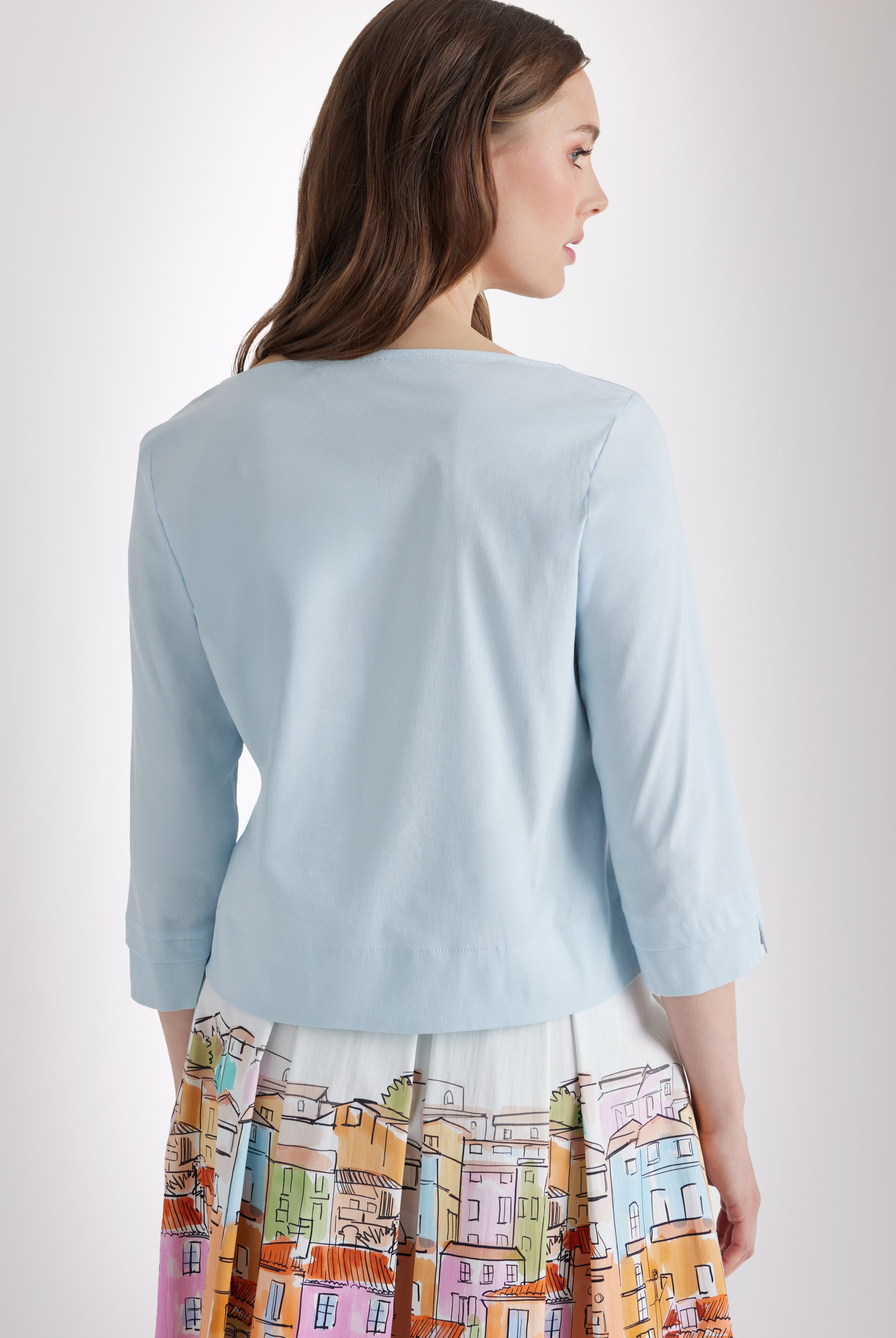 Kastige Bluse BUSHAKTY aus leichtem Baumwollmix mit Stretch - FOX'S - Fashion