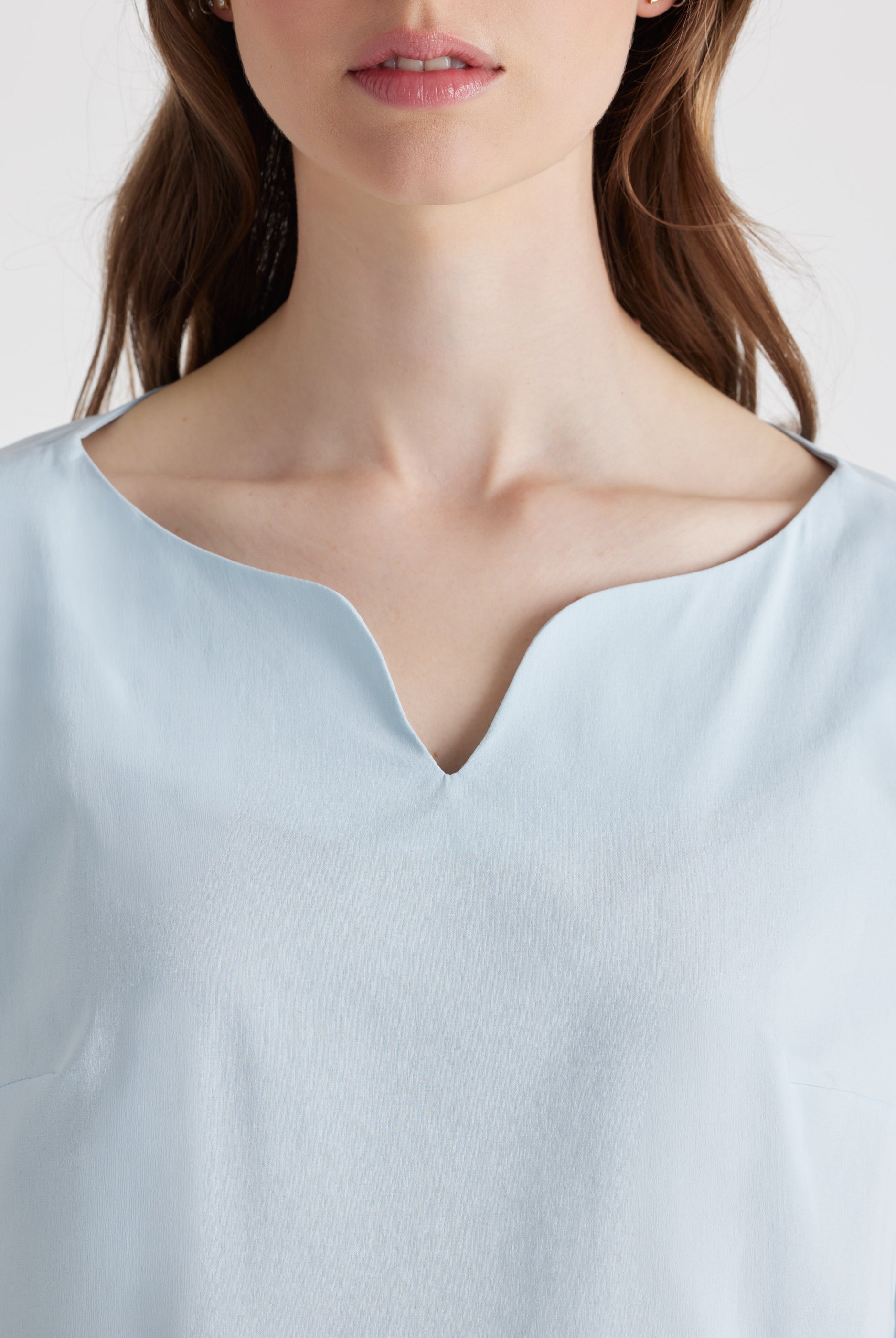 Kastige Bluse BUSHAKTY aus leichtem Baumwollmix mit Stretch - FOX'S - Fashion