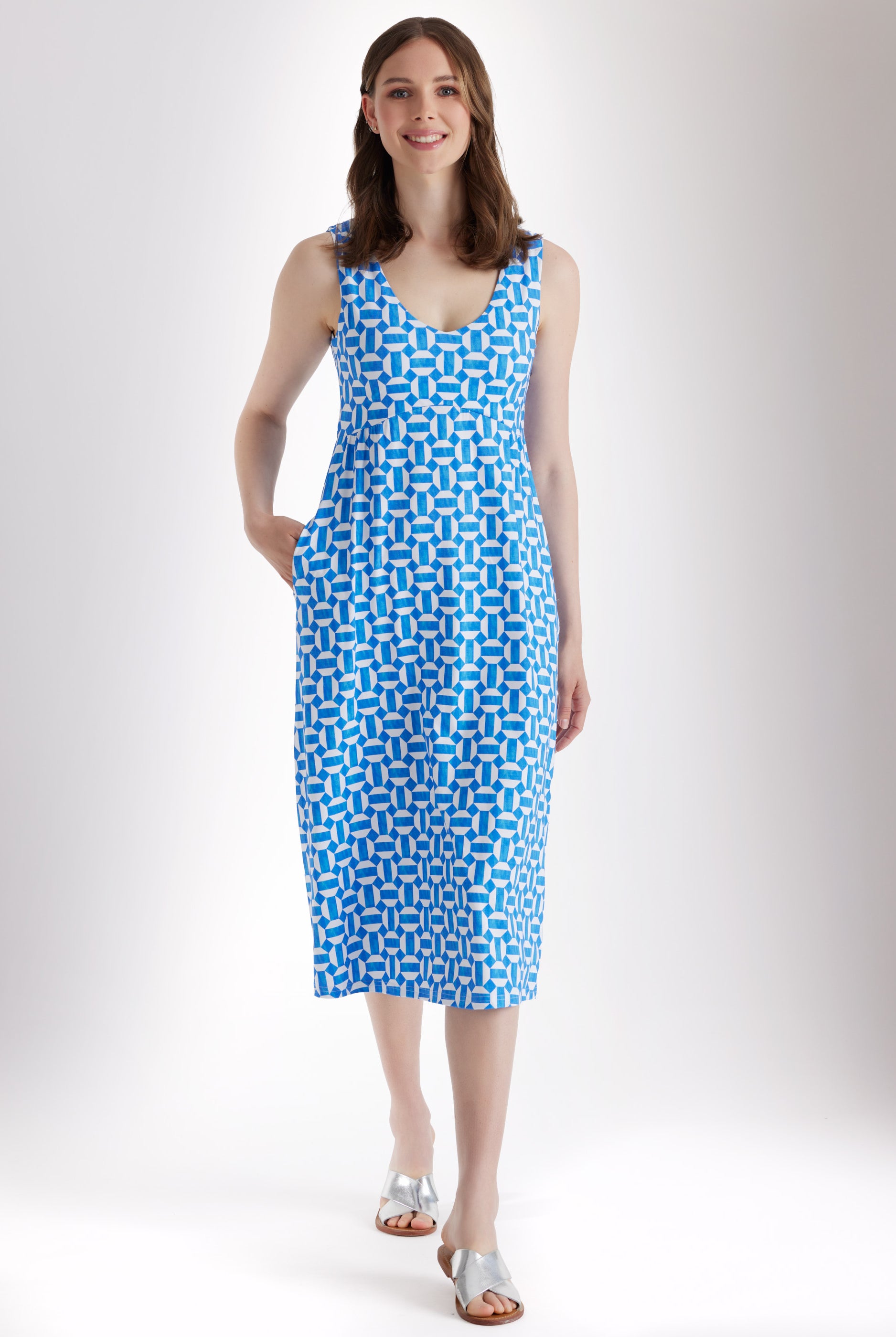 Midi - Kleid JILLY aus Viskosejersey in A - Linie - FOX'S - Fashion
