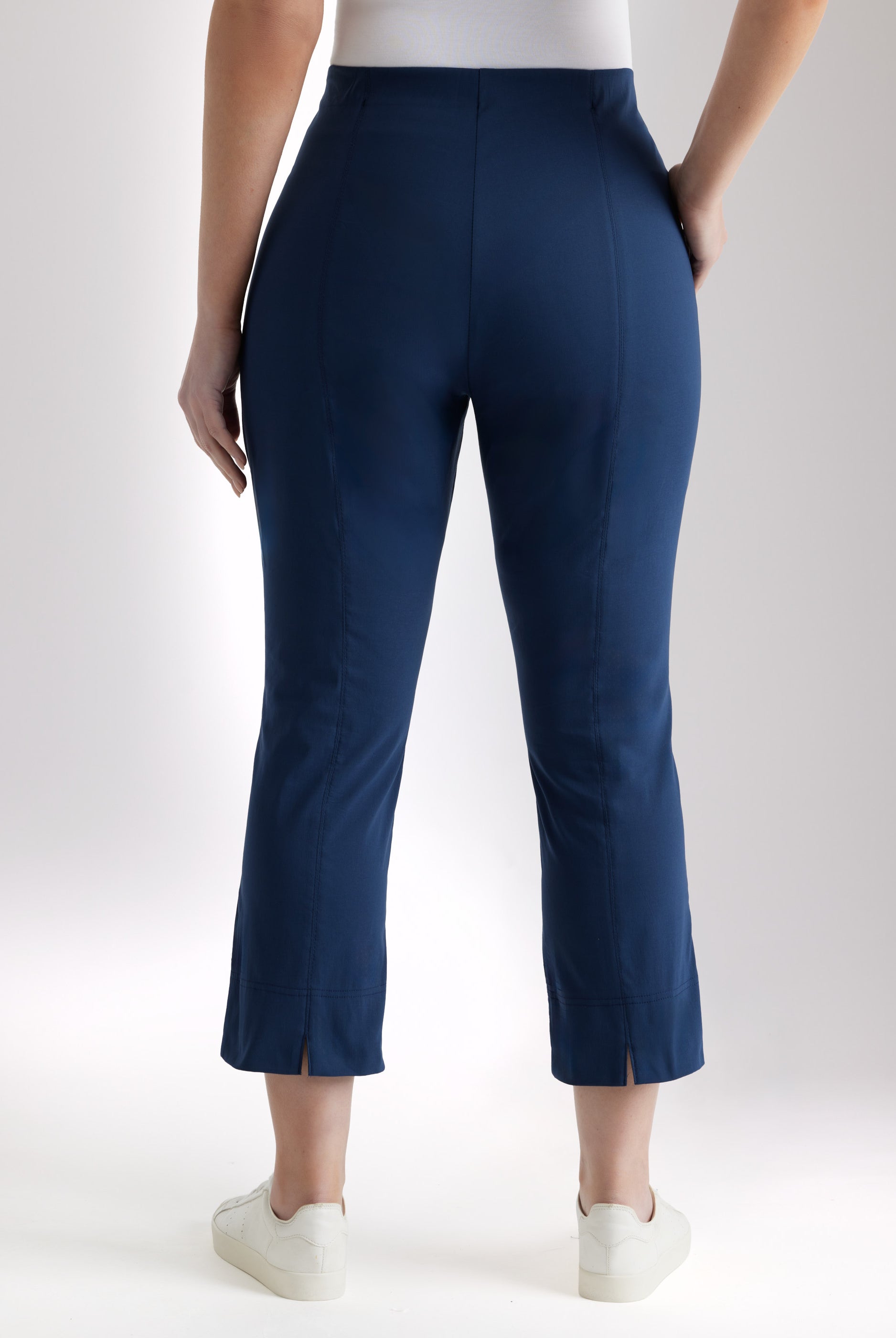 Schmale 7/8 - Hose MESSINI aus Baumwollmix mit Stretch - FOX'S - Fashion