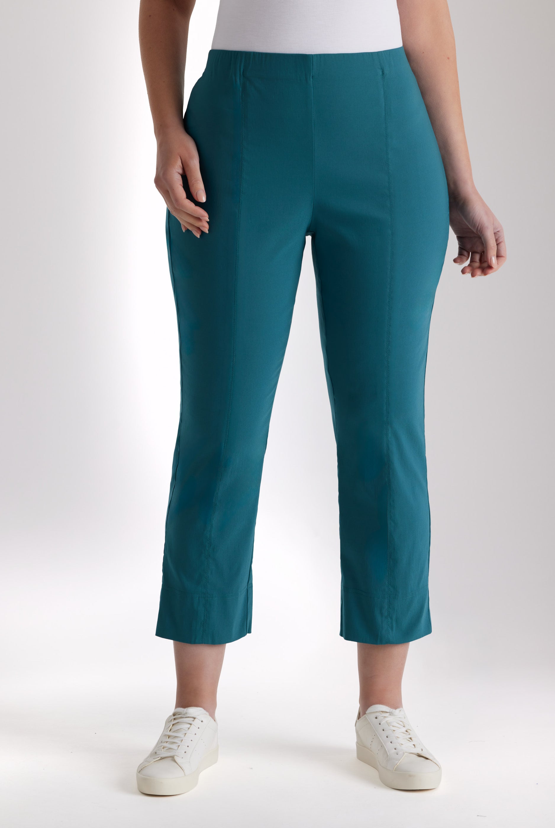 Schmale 7/8 - Hose MESSINI aus Baumwollmix mit Stretch - FOX'S - Fashion