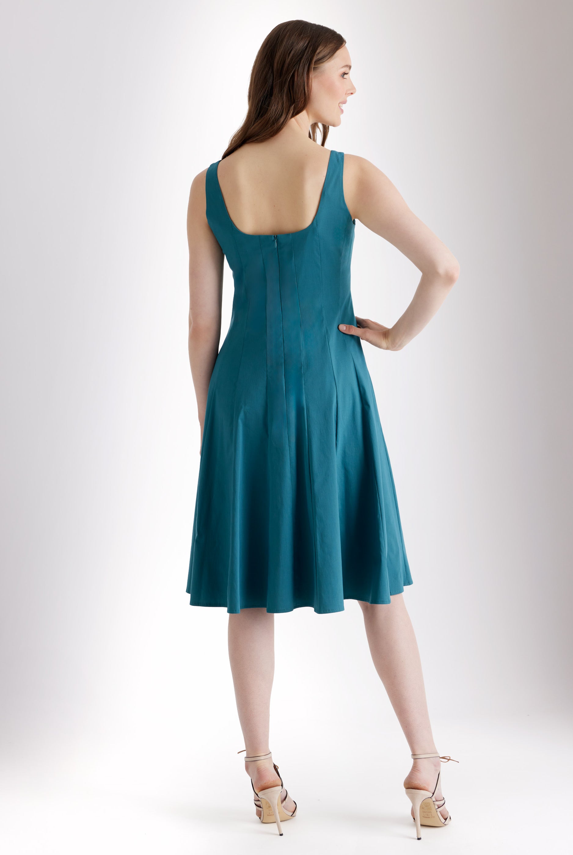 Kurzes, ausgestelltes Kleid MIASHY aus Baumwollmix mit Stretch - FOX'S - Fashion