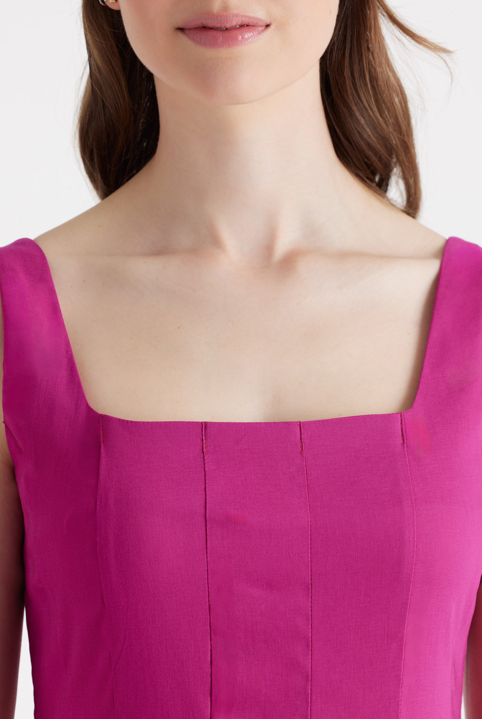 Ausgestelltes Midi - Kleid MYASHI aus Baumwollmix mit Stretch - FOX'S - Fashion
