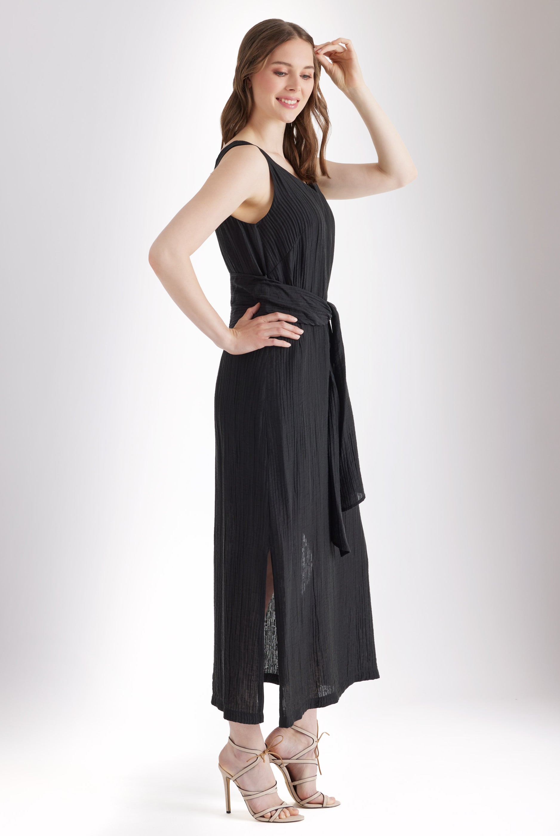 Gerades Midi - Kleid NATAVA aus Viskose - Lyocell - Mix - FOX'S - Fashion