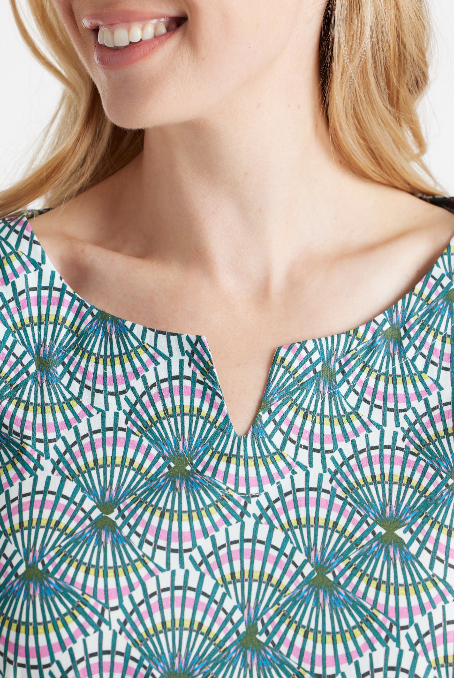 Taillierte Tunika UKUNIA aus Bio - Baumwolle mit Stretch - FOX'S - Fashion