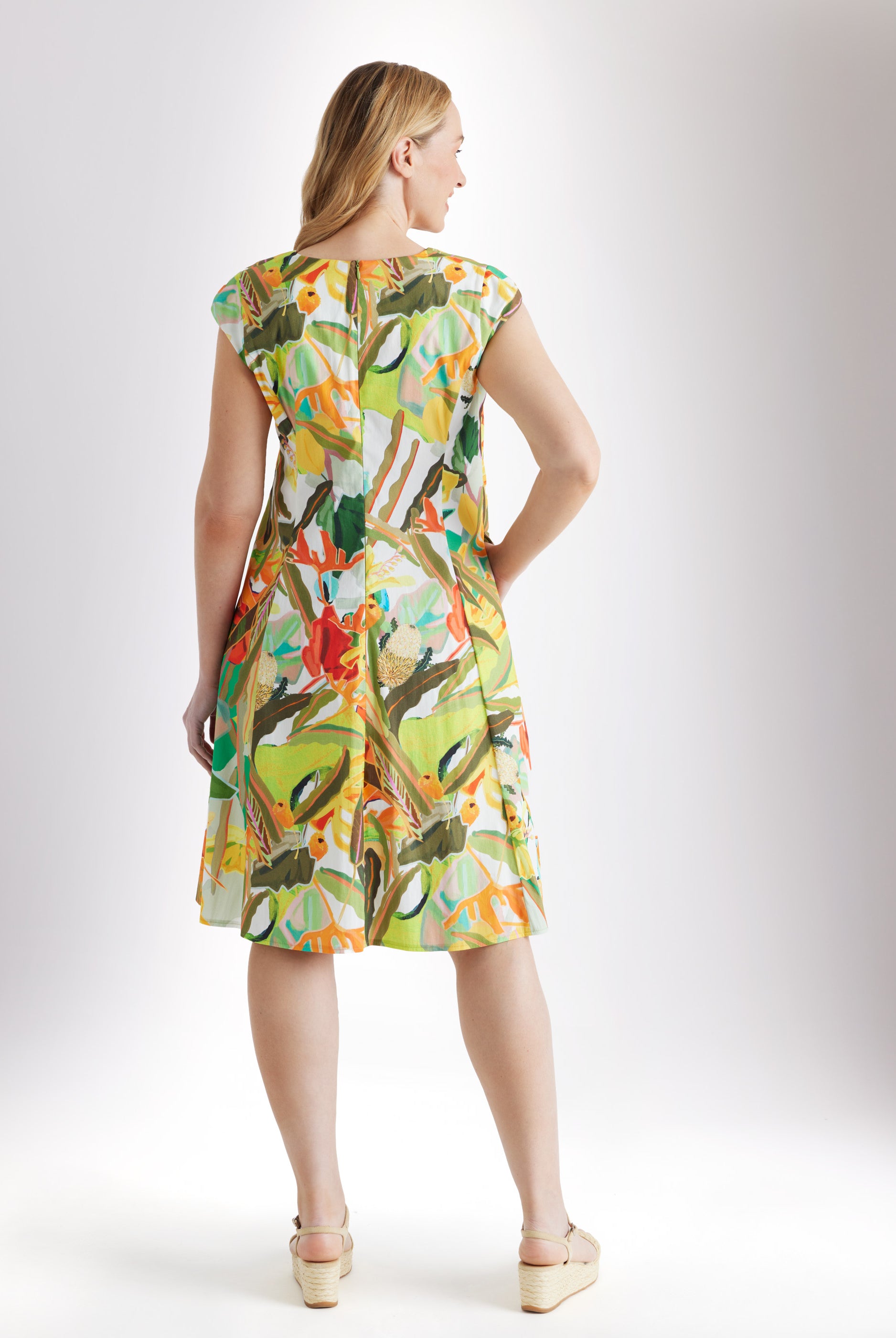 Tailliertes Kleid UNGANA aus Bio - Baumwolle - FOX'S - Fashion