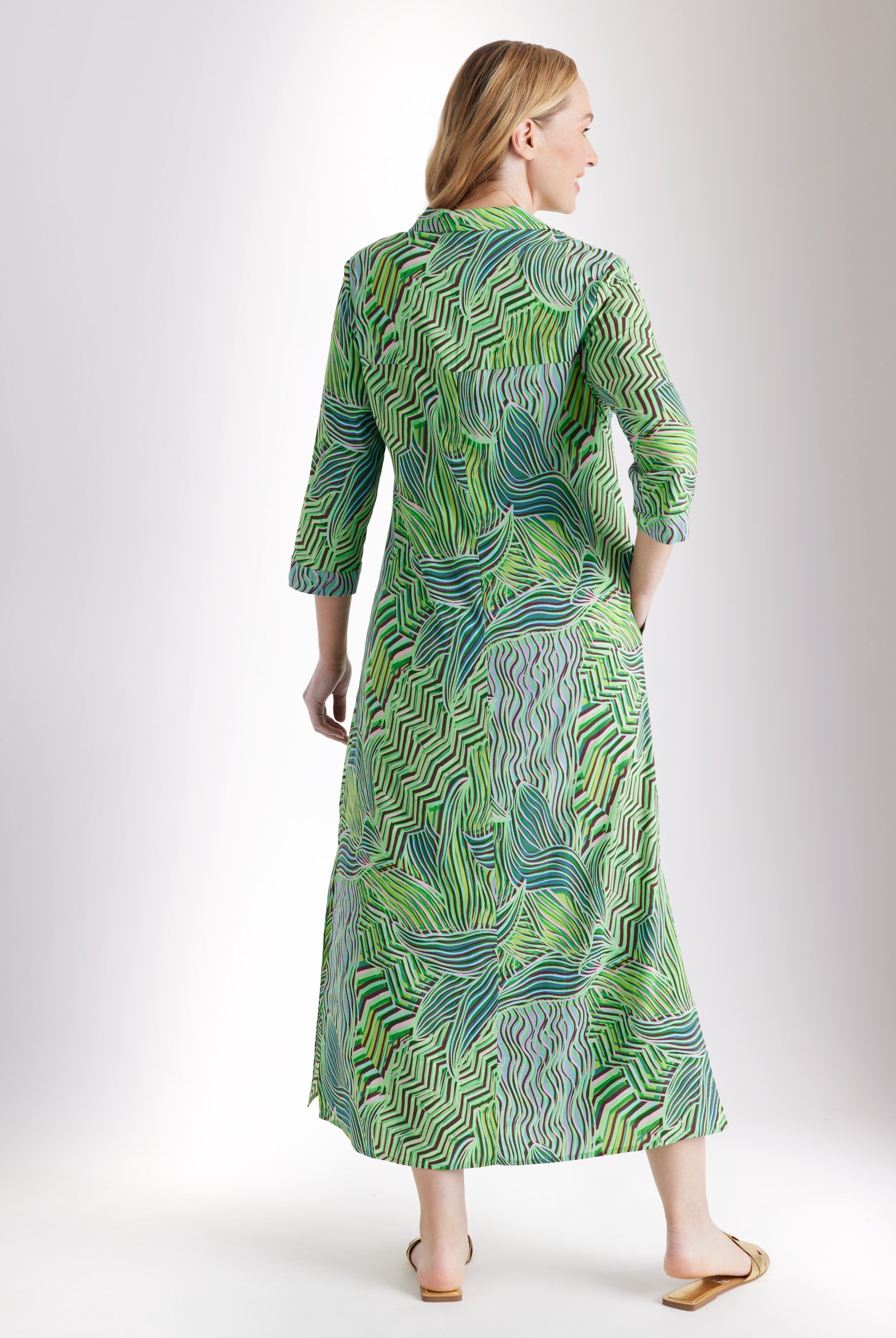 Gerades Midi - Kleid WOTALI aus Viskose - FOX'S - Fashion