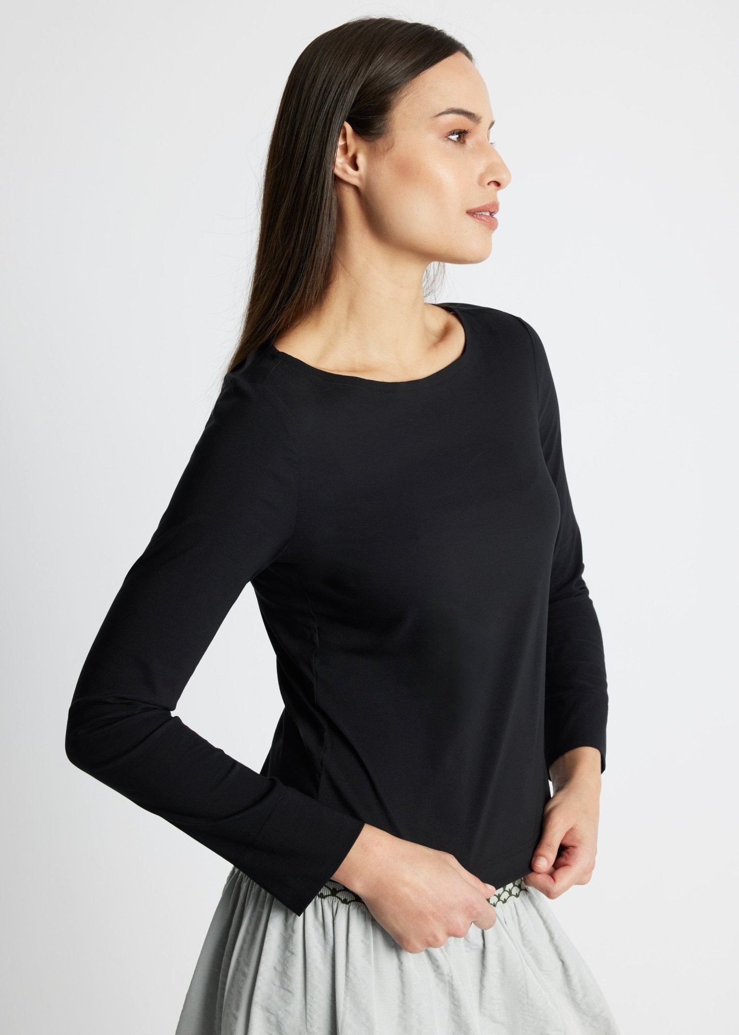 Gerade Bluse BONIUS aus leichtem Baumwoll-Mix mit Stretch - FOX'S-Fashion