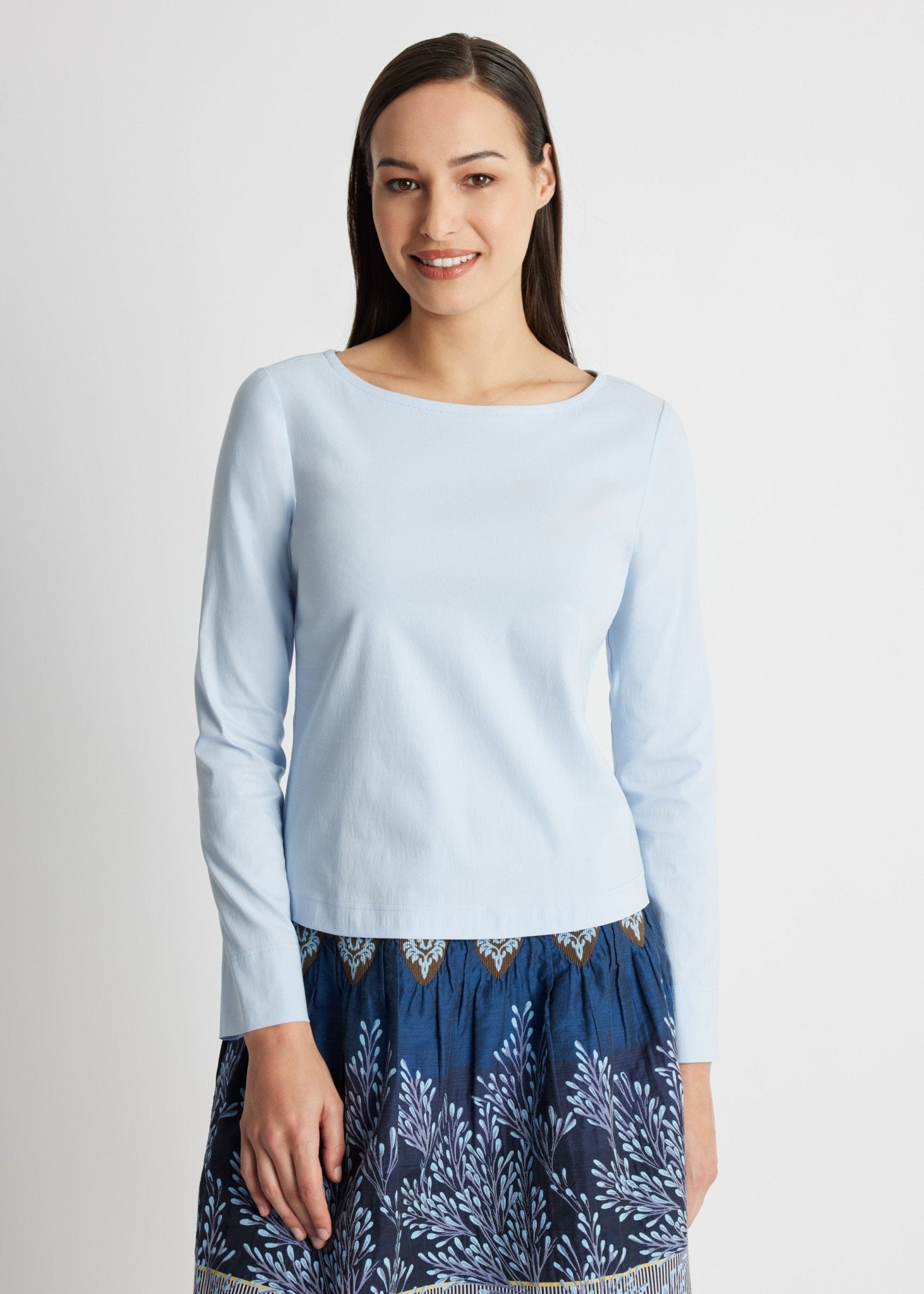 Gerade Bluse BONIUS aus leichtem Baumwoll-Mix mit Stretch - FOX'S-Fashion
