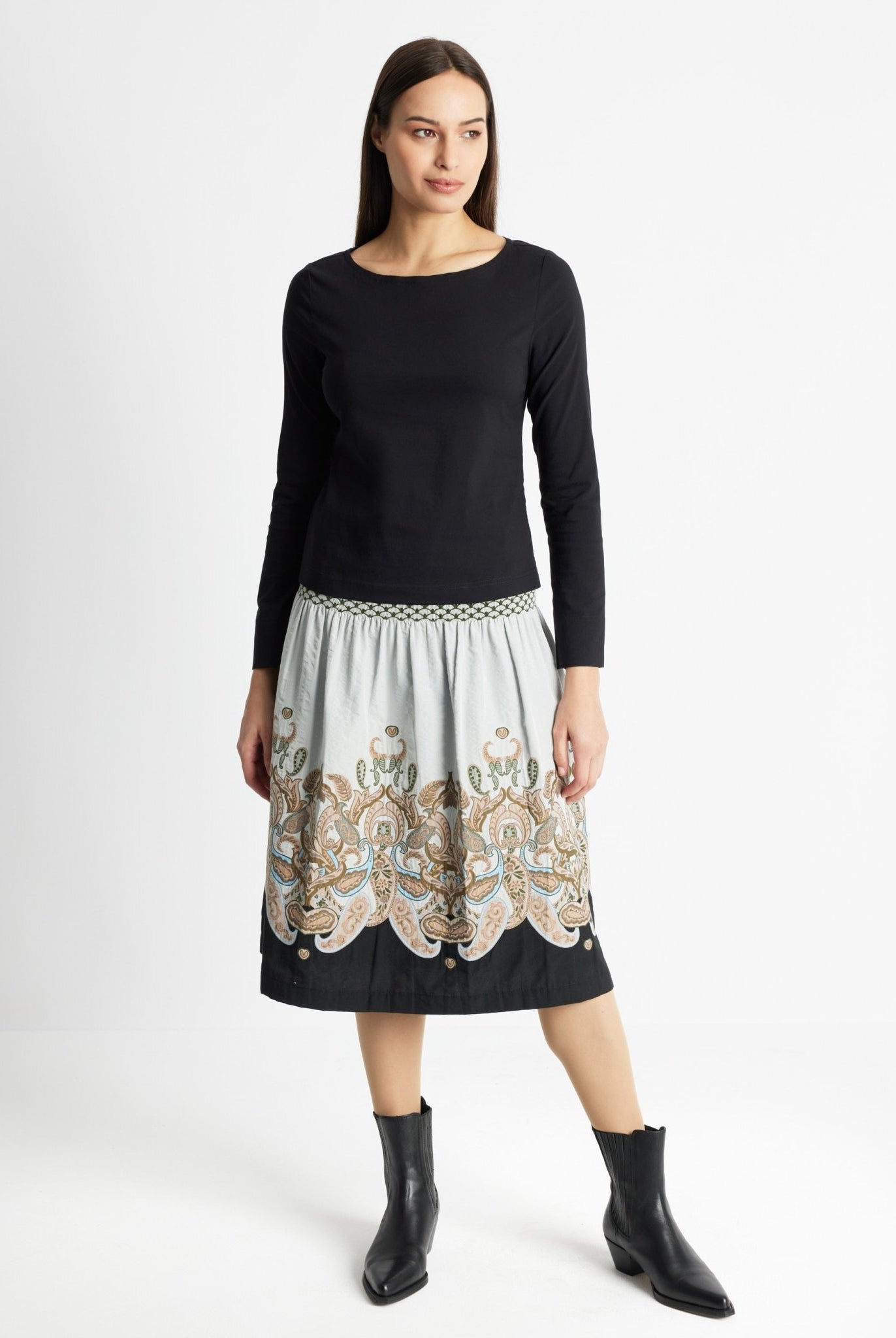 Gerade Bluse BONIUS aus leichtem Baumwoll-Mix mit Stretch - FOX'S-Fashion