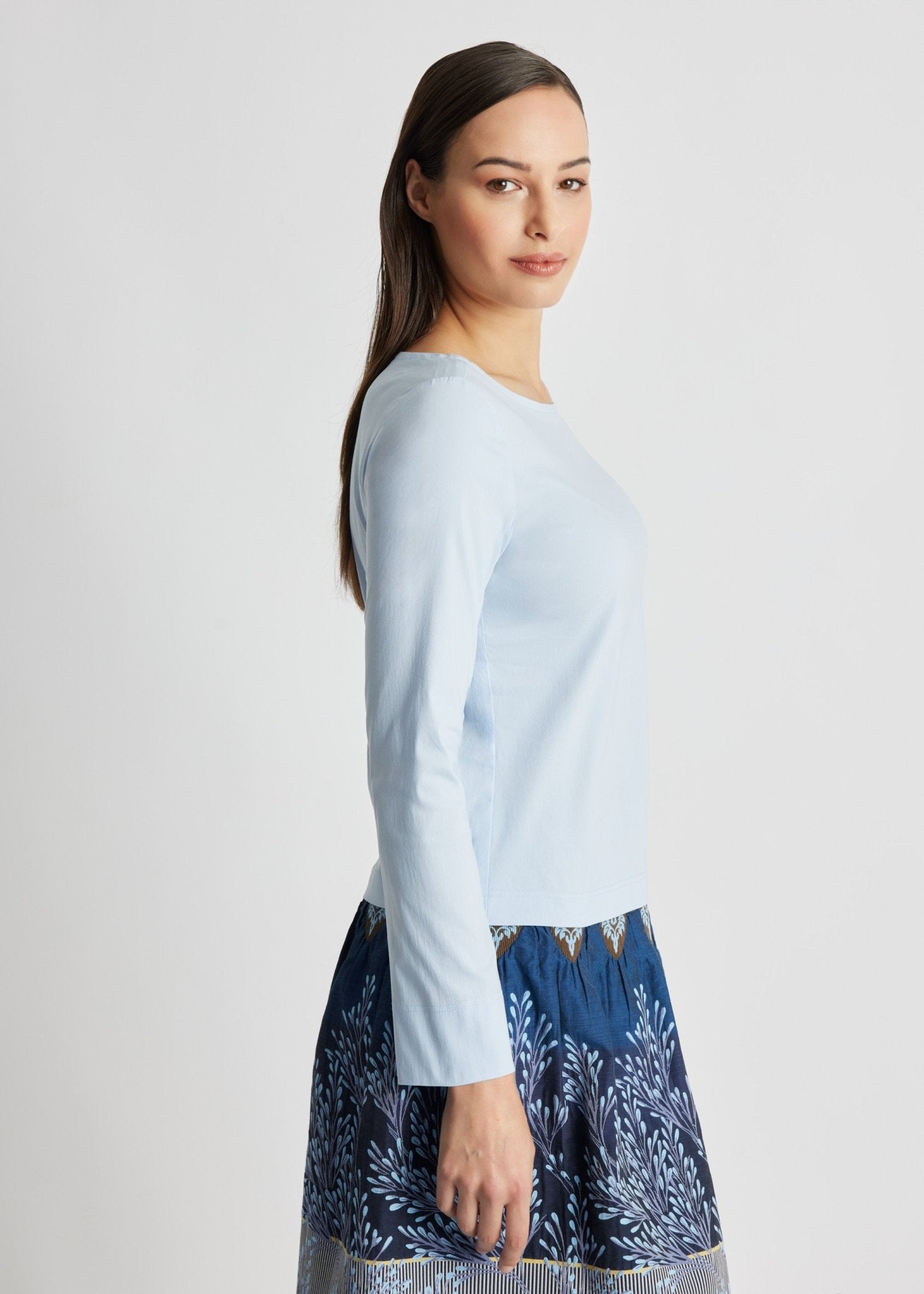 Gerade Bluse BONIUS aus leichtem Baumwoll-Mix mit Stretch - FOX'S-Fashion