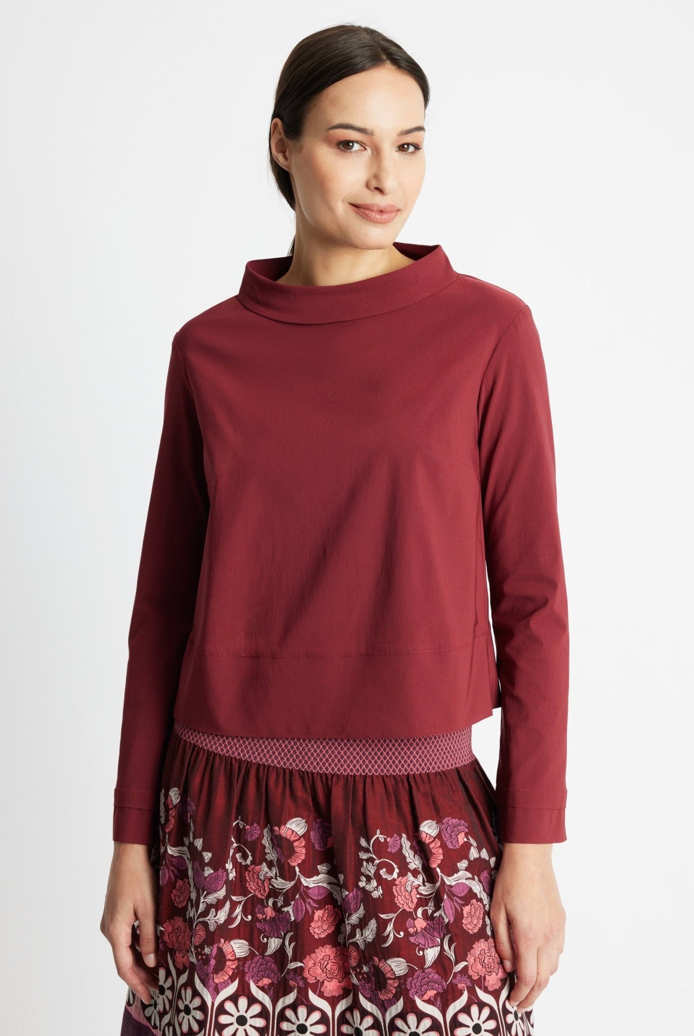Gerade Bluse JURAMO aus Viskose-Mix mit Stretch - FOX'S-Fashion