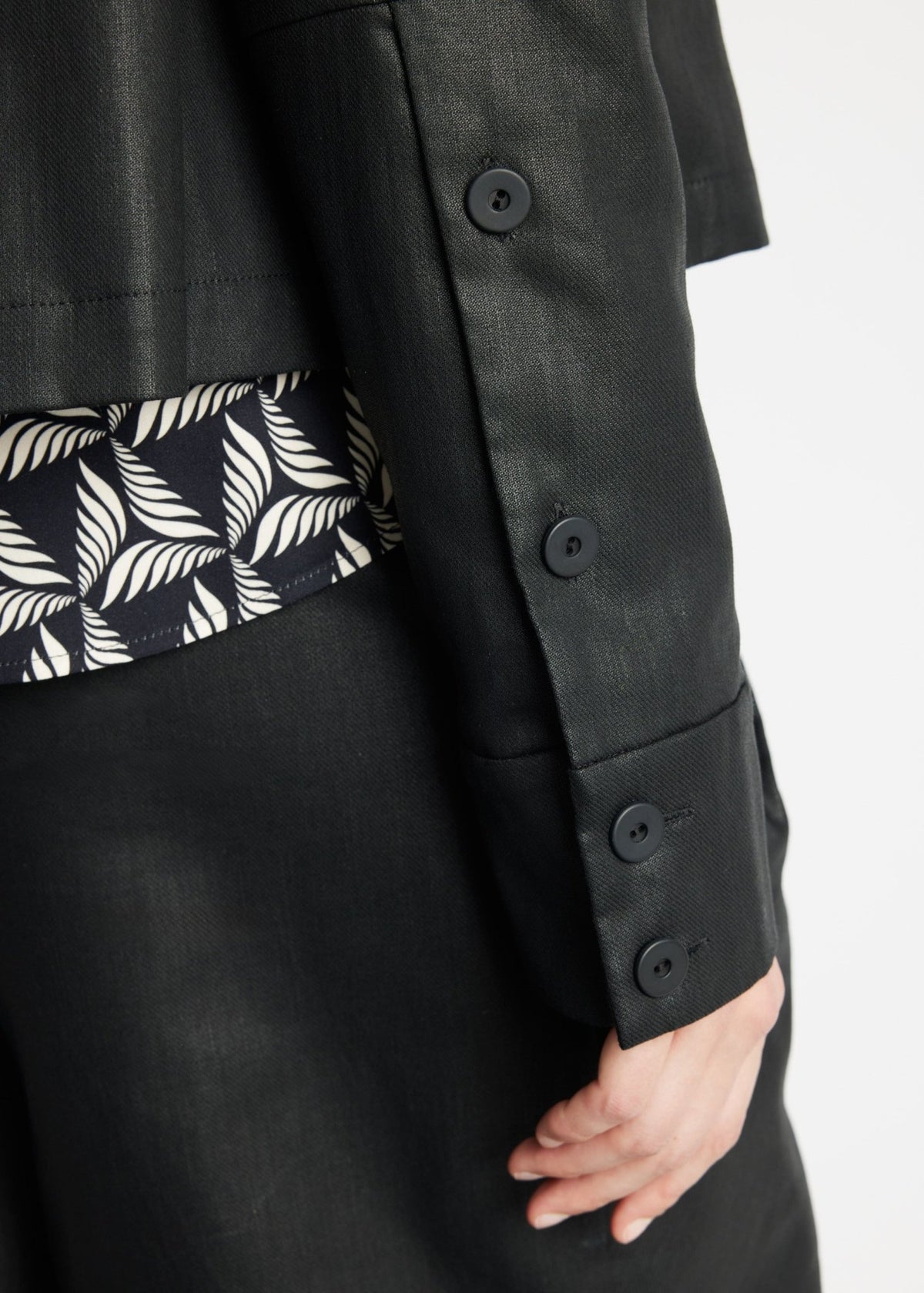 Gerade Hemdjacke ZANZIA aus 100 % Baumwolle - FOX'S-Fashion