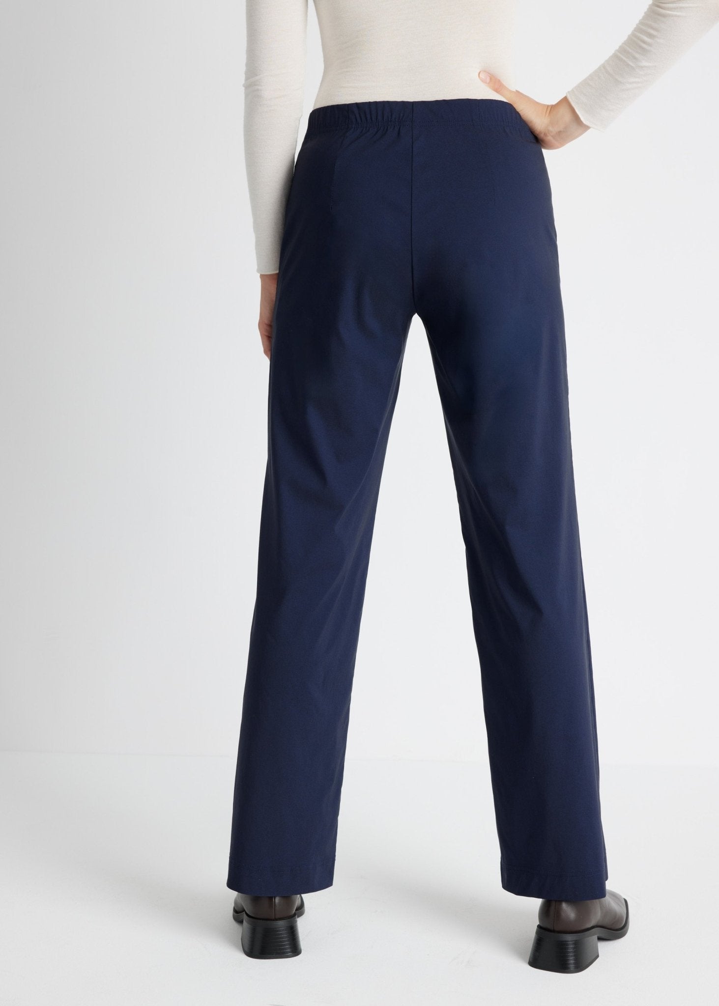 Gerade Hose JUSTIRA aus Viskose-Mix mit Gummibund - FOX'S-Fashion