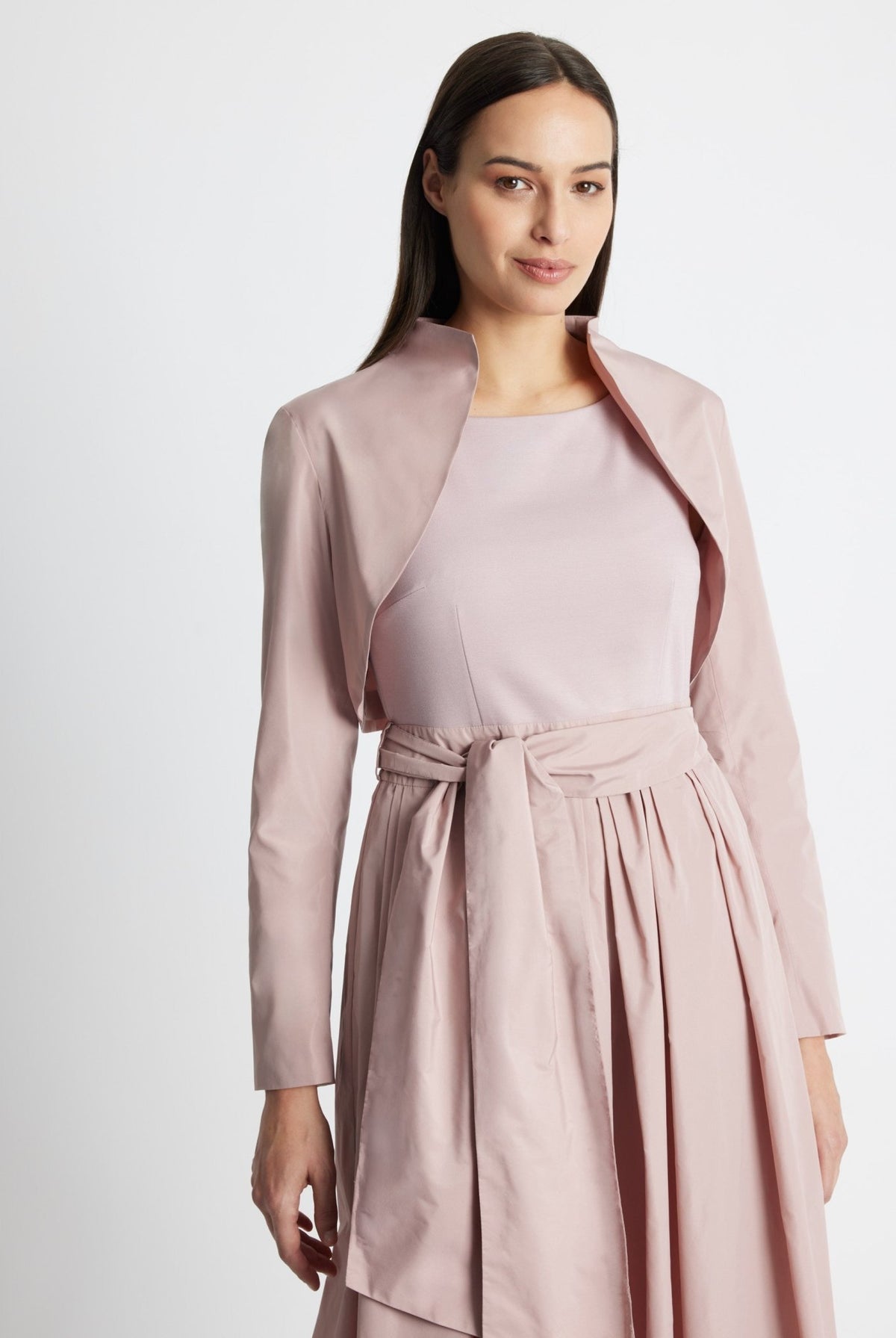 Gerader Bolero SUBOLI aus Taft ohne Verschluss - FOX'S-Fashion