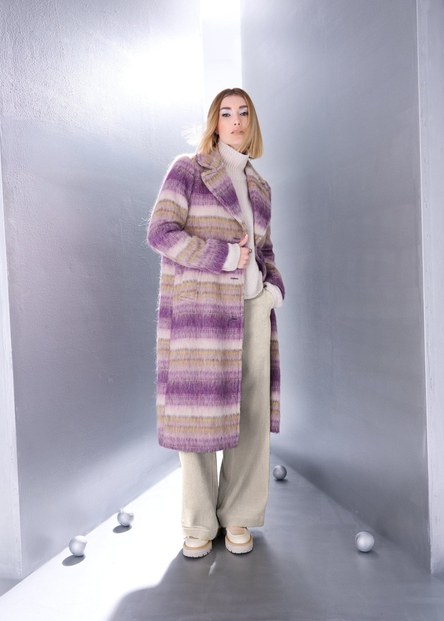 Gerader Mantel MIPRA aus Woll-Mix - FOX'S-Fashion