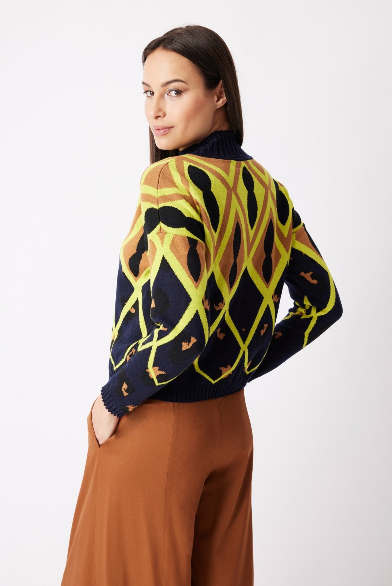 Gerader Strickpullover DARIBO aus Baumwoll-Mix - FOX'S-Fashion
