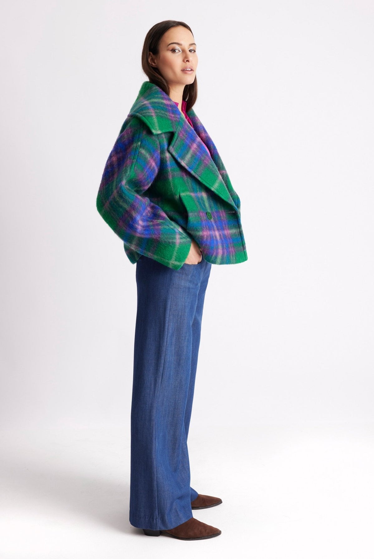 Kastige Jacke KARIDO aus Schurwolle - FOX'S-Fashion