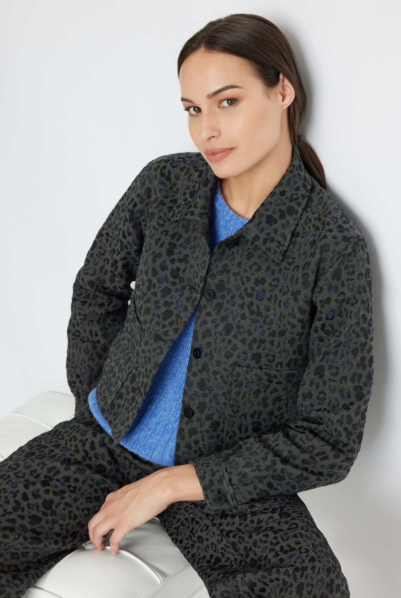 Kastige Jacke NIRATA aus Baumwoll-Mix - FOX'S-Fashion