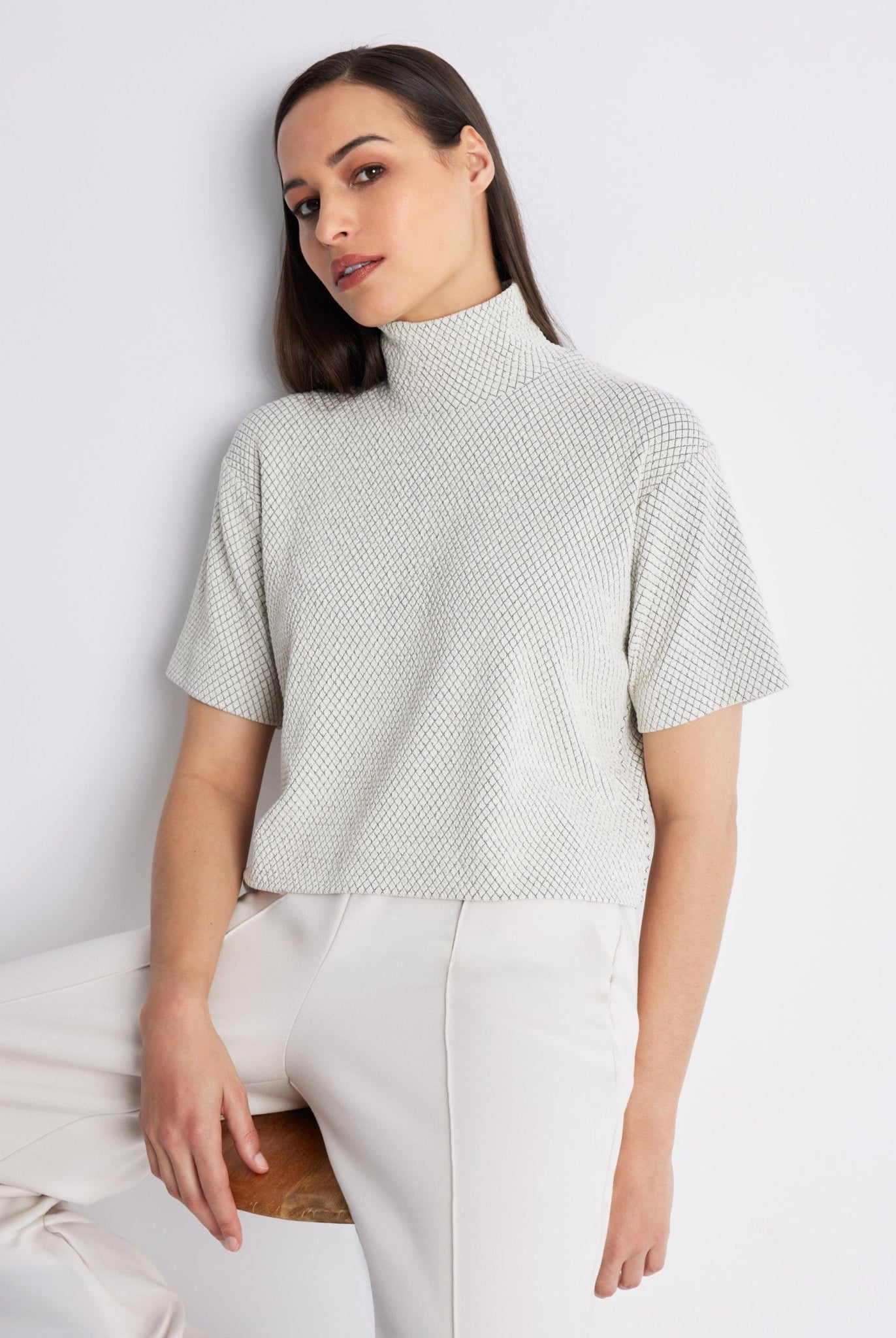 Kastiges Shirt PALIPO aus Viskose-Mix mit Stretch - FOX'S-Fashion