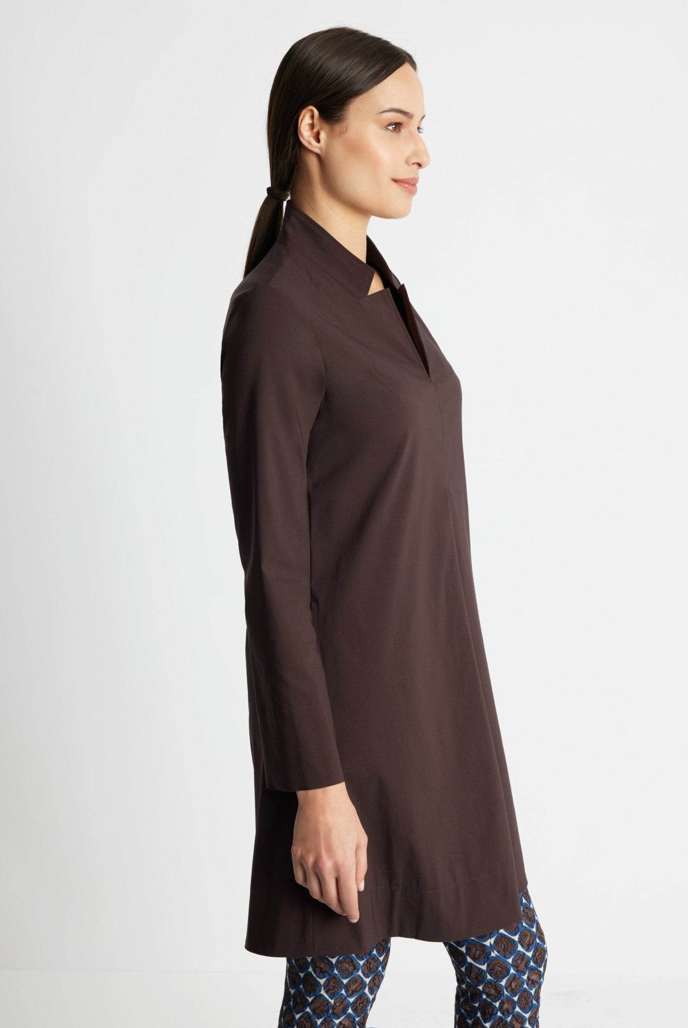 Knielange Tunika JAIZA aus Viskose-Mix mit Stretch - FOX'S-Fashion