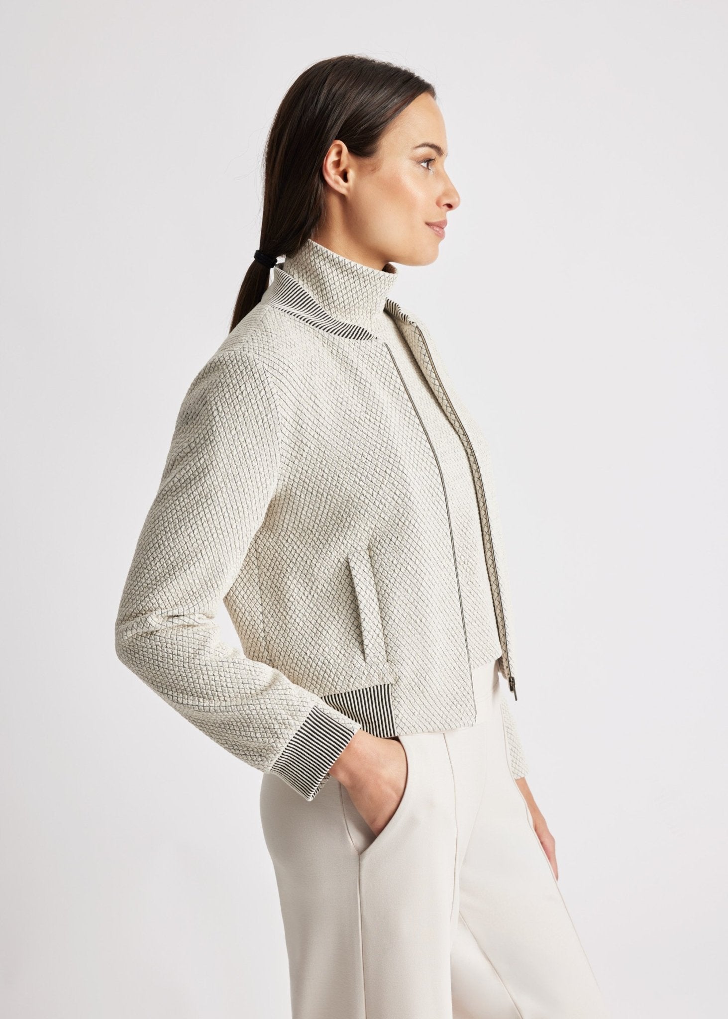 Kurze Blousonjacke PASJAKI aus Viskose-Mix - FOX'S-Fashion