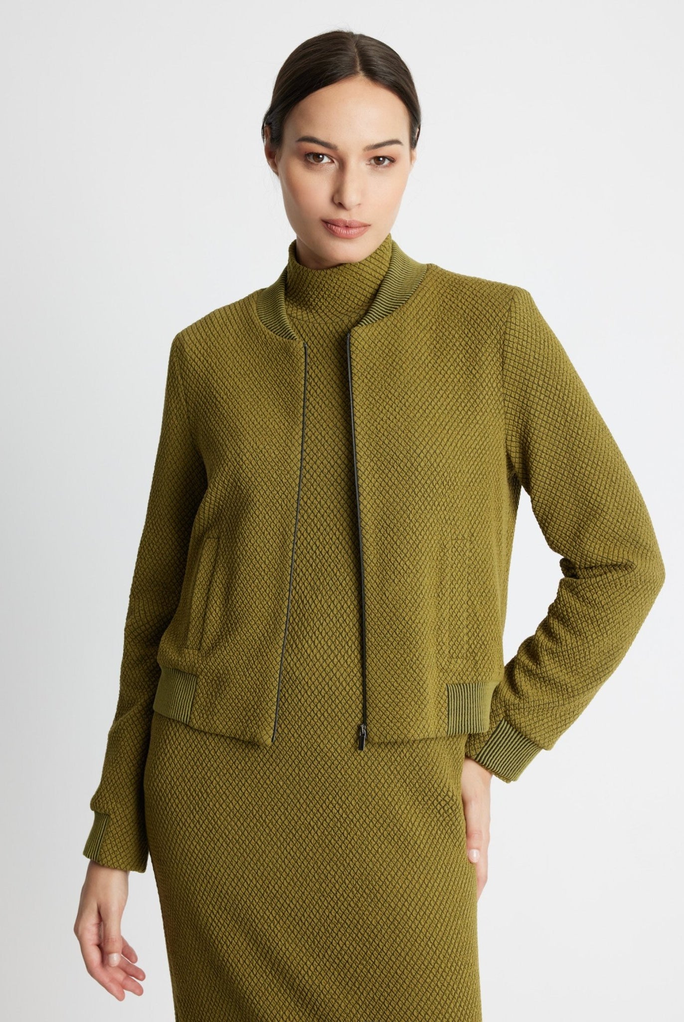 Kurze Blousonjacke PASJAKI aus Viskose-Mix - FOX'S-Fashion