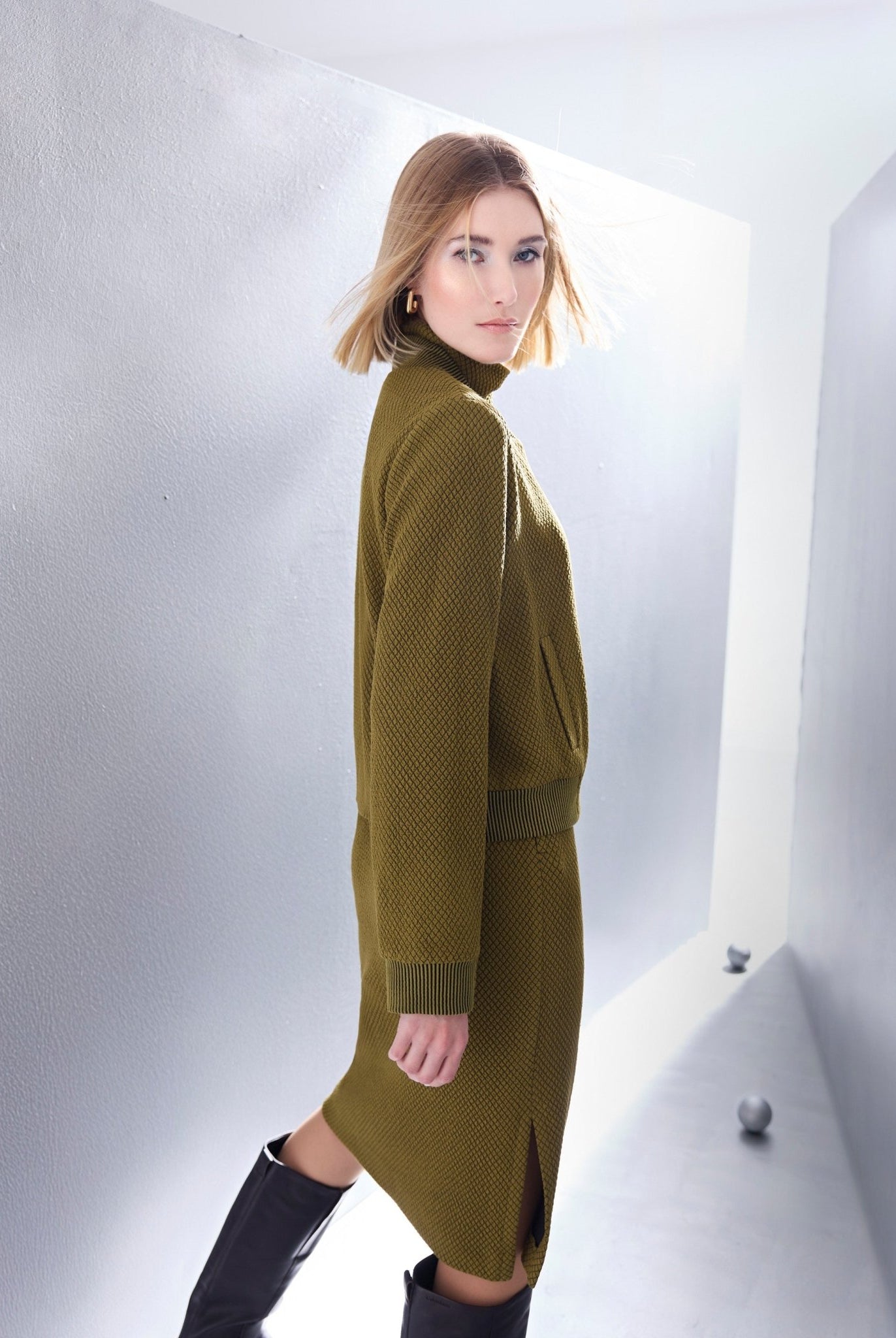 Kurze Blousonjacke PASJAKI aus Viskose-Mix - FOX'S-Fashion