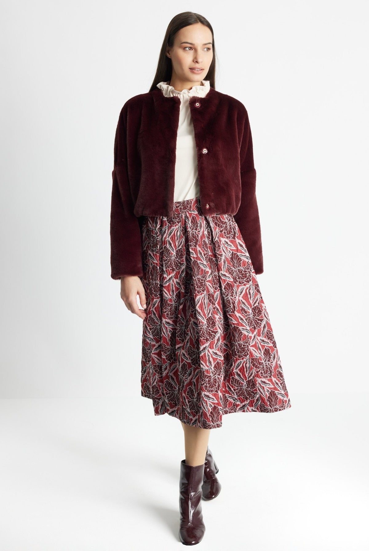 Kurze Jacke TEXAVO aus Kunstfell - FOX'S-Fashion