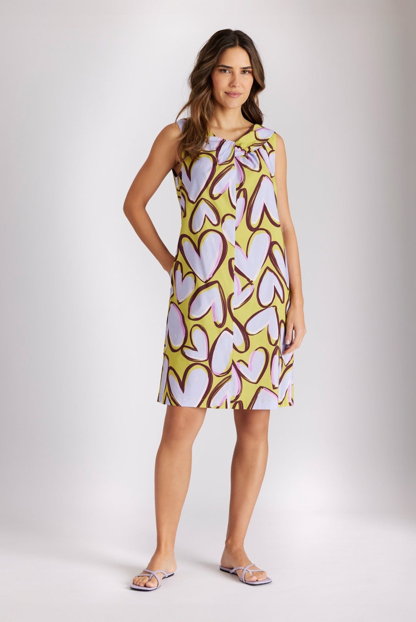 Kurzes Kleid QUIVI aus Viskose - Baumwoll - Mix in A - Linie - FOX'S - Fashion