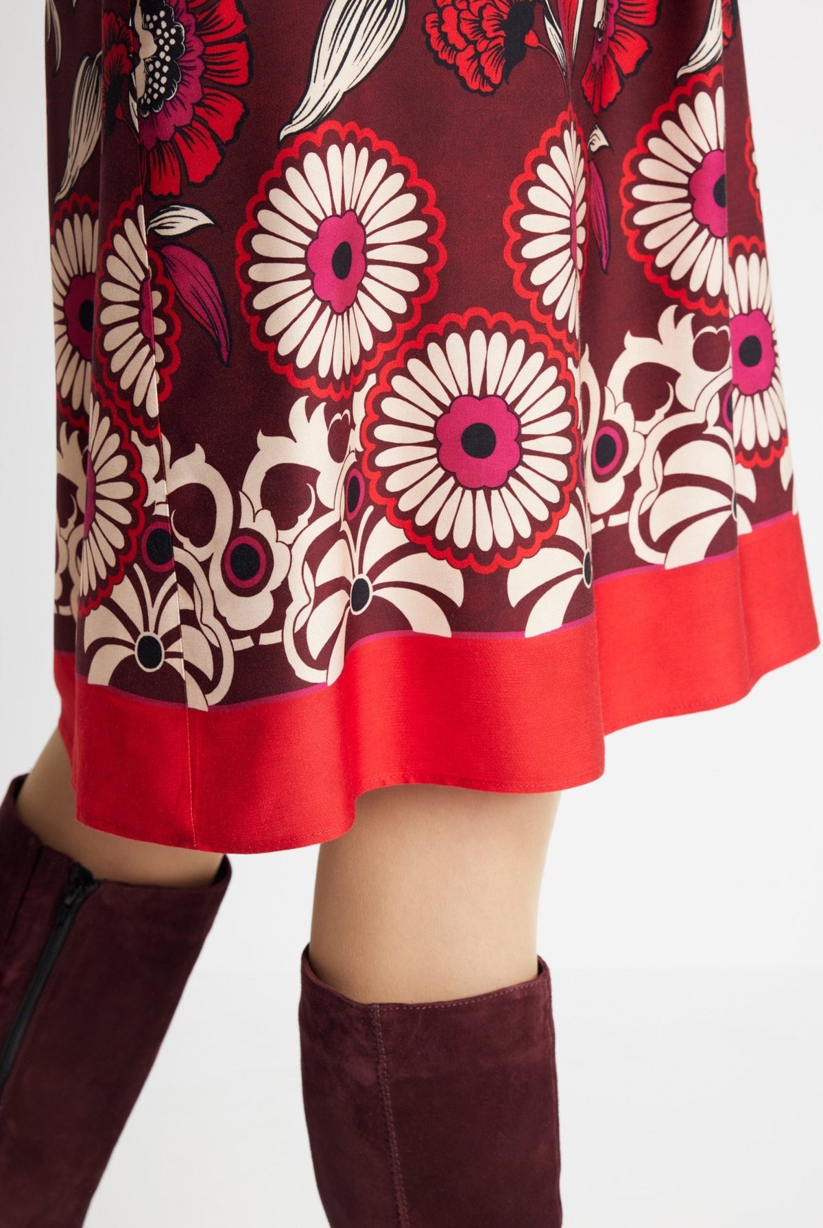 Kurzes Kleid VALUNA aus 100 % Viskose in leichter A-Linie - FOX'S-Fashion