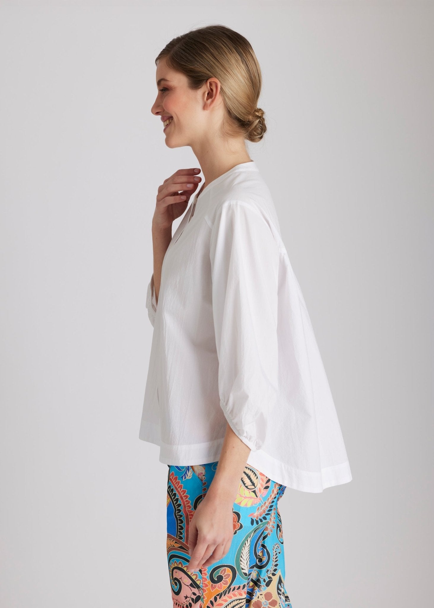 Legere Bluse BLOMBERGA aus 100 % Baumwolle - FOX'S - Fashion