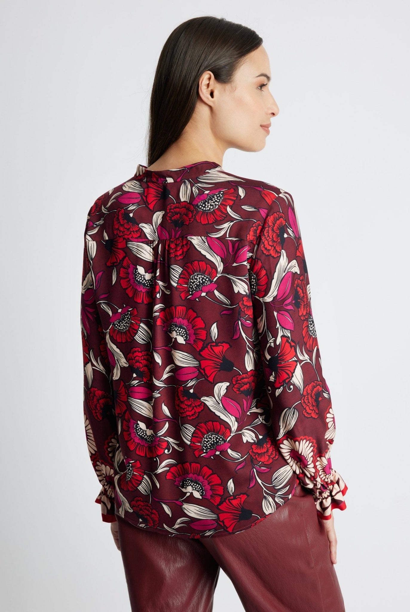 Legere Bluse VALYRA aus 100 % Viskose - FOX'S-Fashion