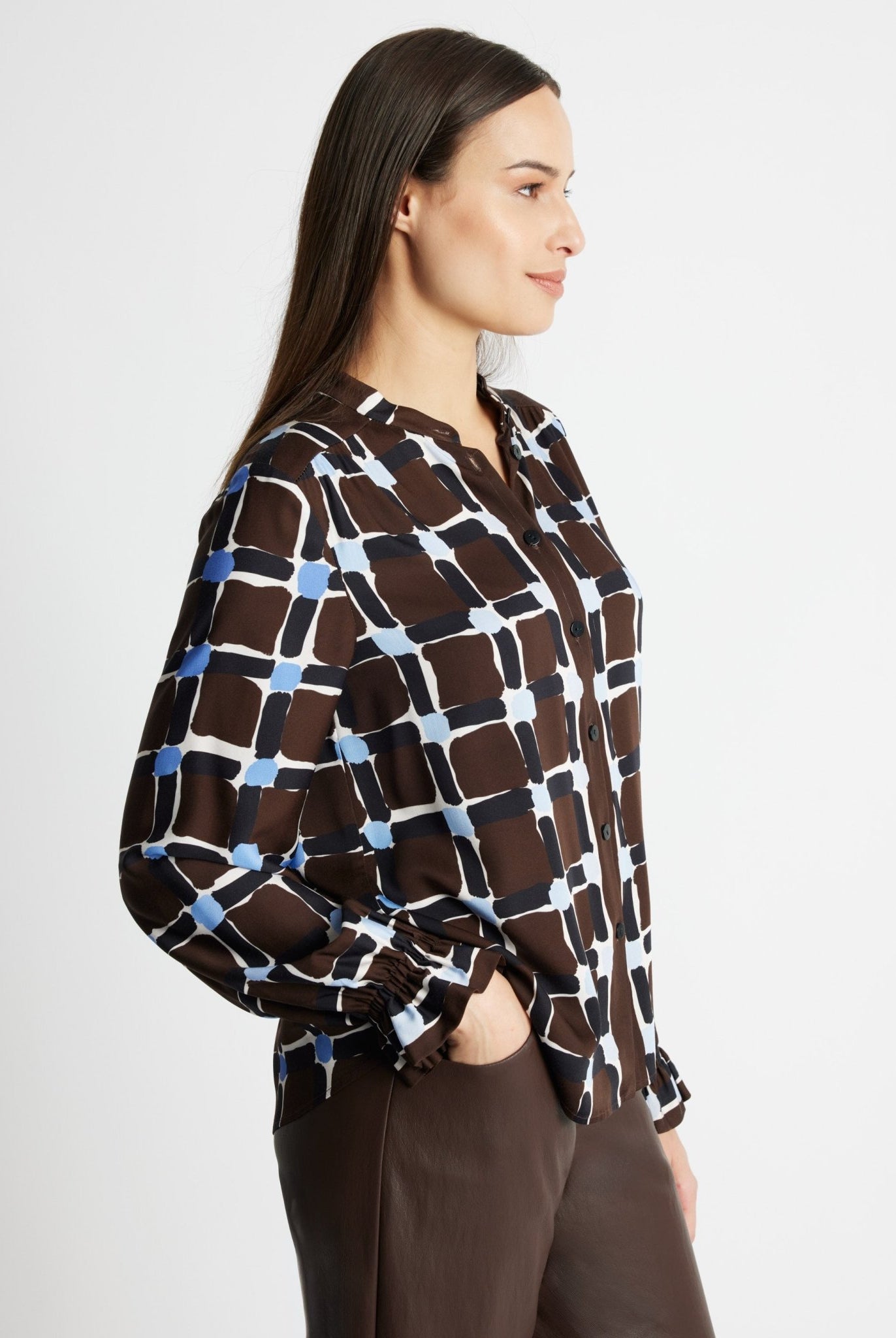 Legere Bluse VALYRA aus 100 % Viskose - FOX'S-Fashion