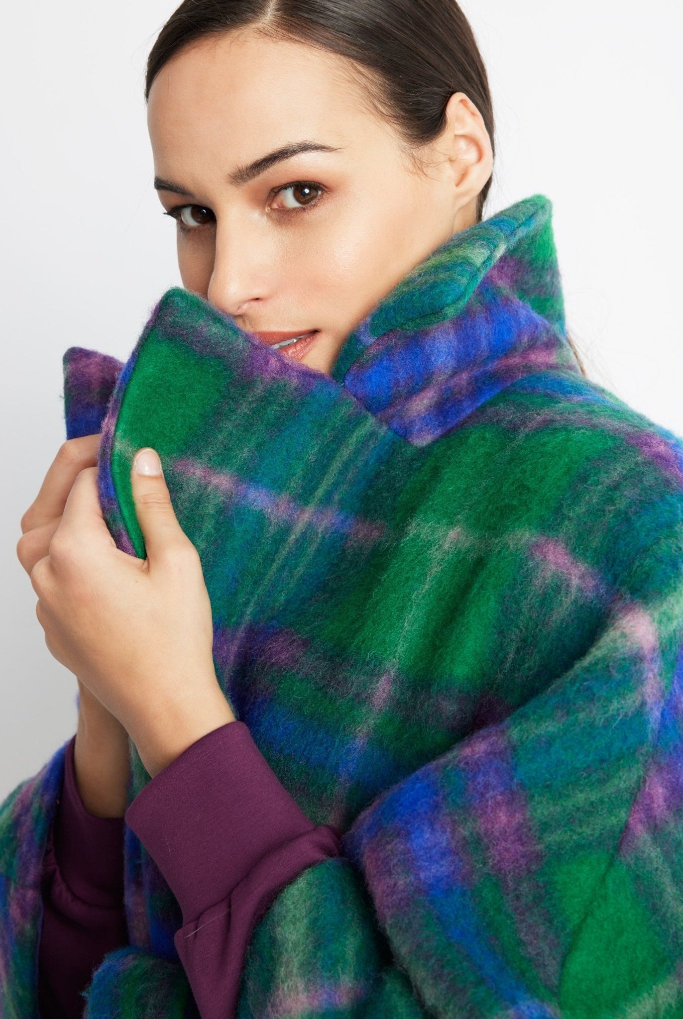 Legere Cape-Jacke KAPILARI aus Schurwolle - FOX'S-Fashion