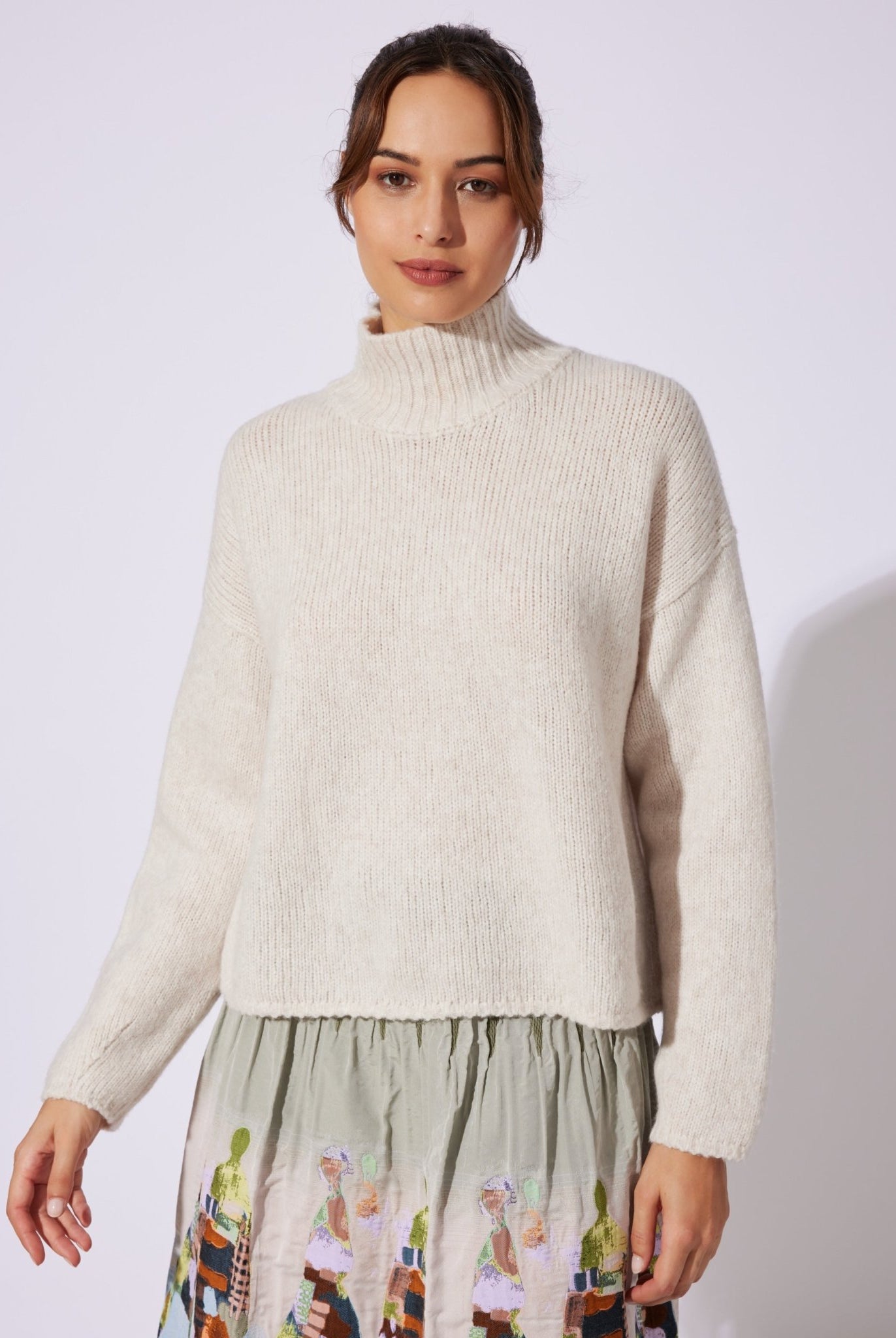 Legerer Strickpullover DEROLY aus Schurwolle - FOX'S-Fashion