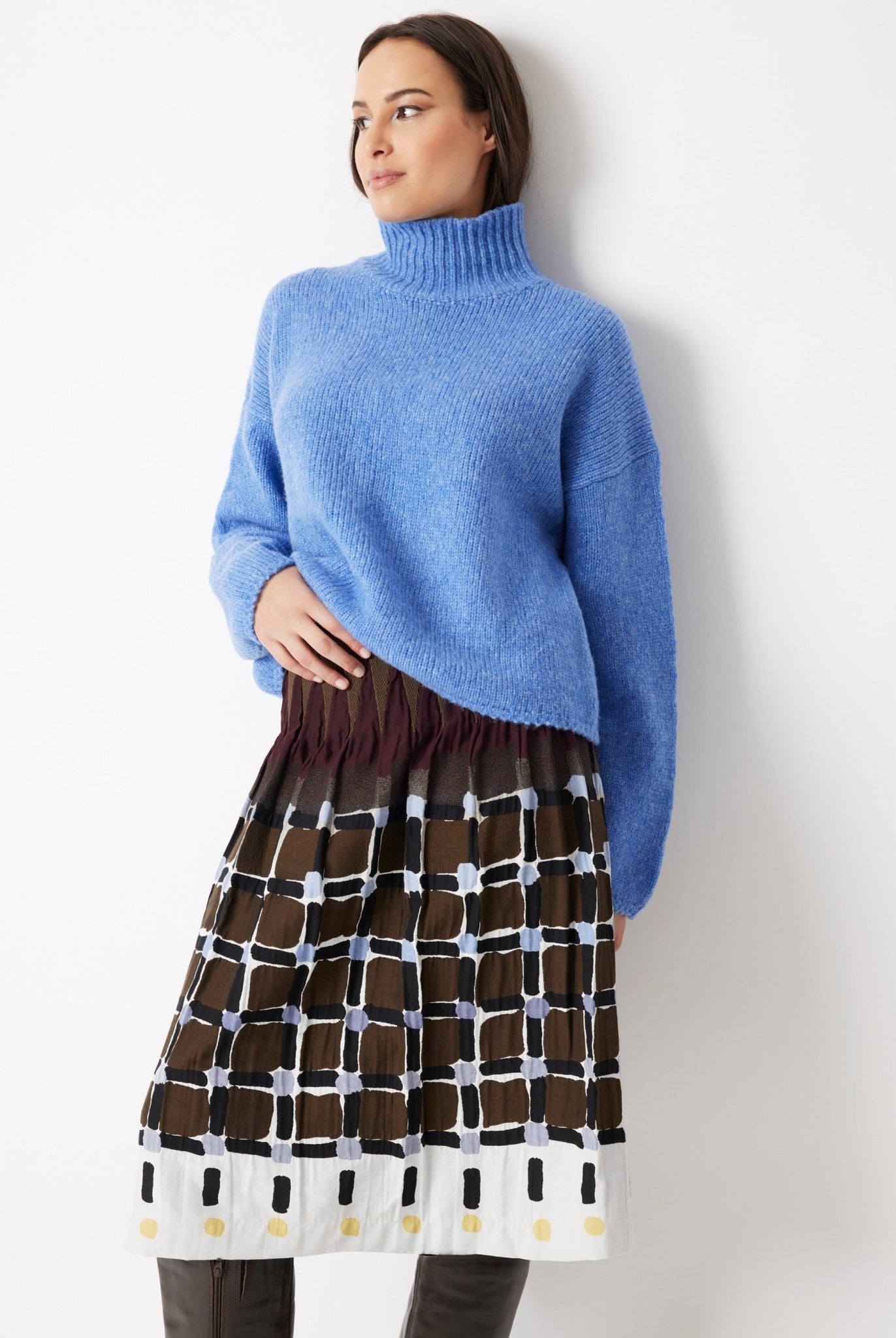 Legerer Strickpullover DEROLY aus Schurwolle - FOX'S-Fashion
