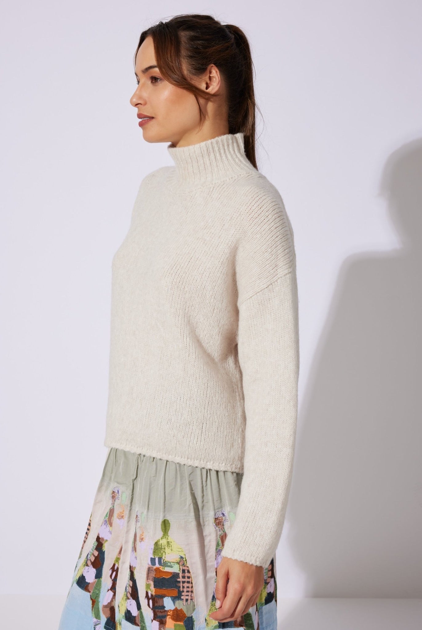 Legerer Strickpullover DEROLY aus Schurwolle - FOX'S-Fashion