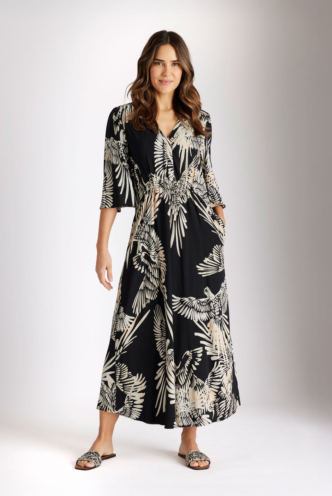 Legeres Midi - Kleid WYNADJA aus Viskose - FOX'S - Fashion