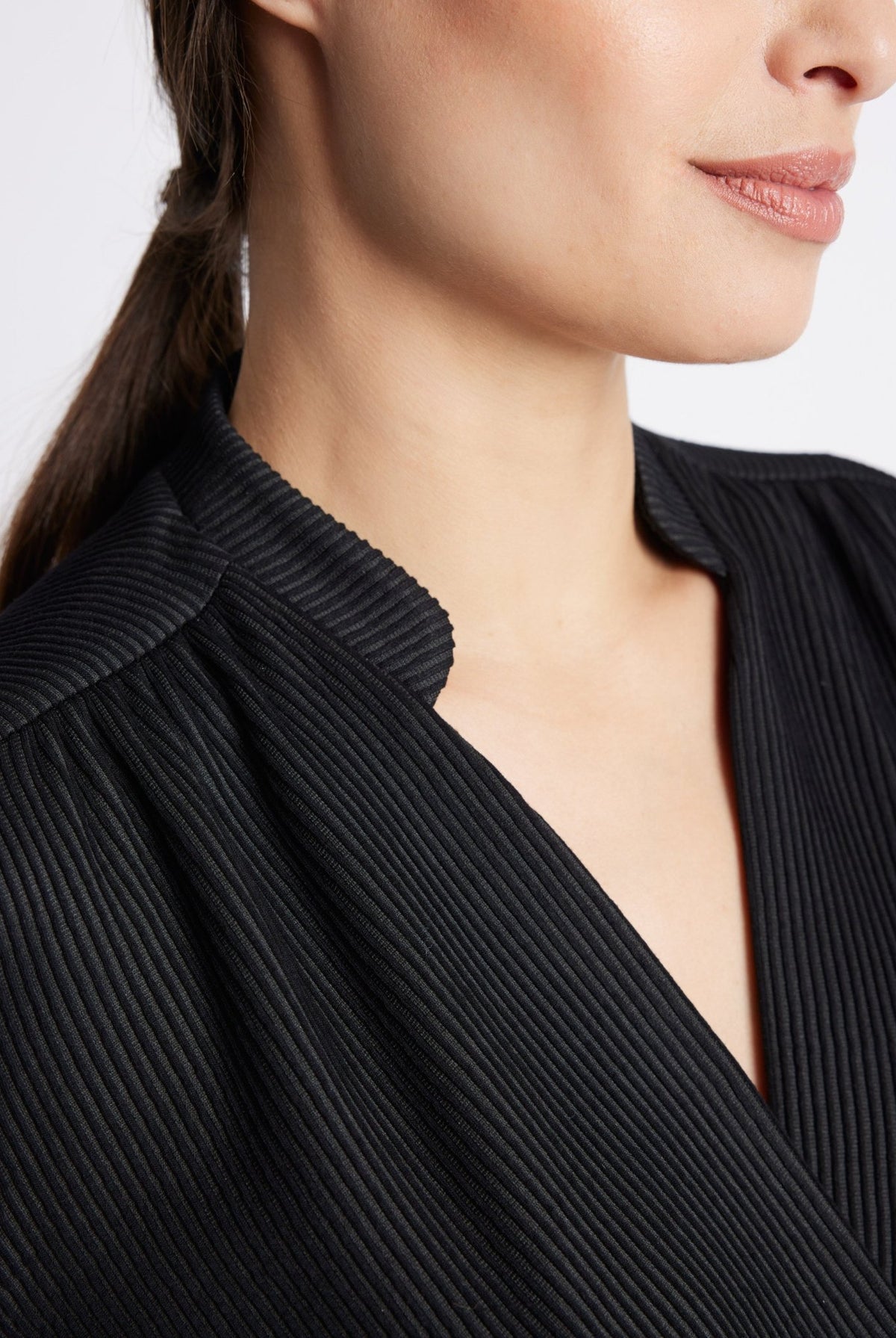 Legeres Shirt PYGMA aus fein geripptem Viskose-Mix - FOX'S-Fashion