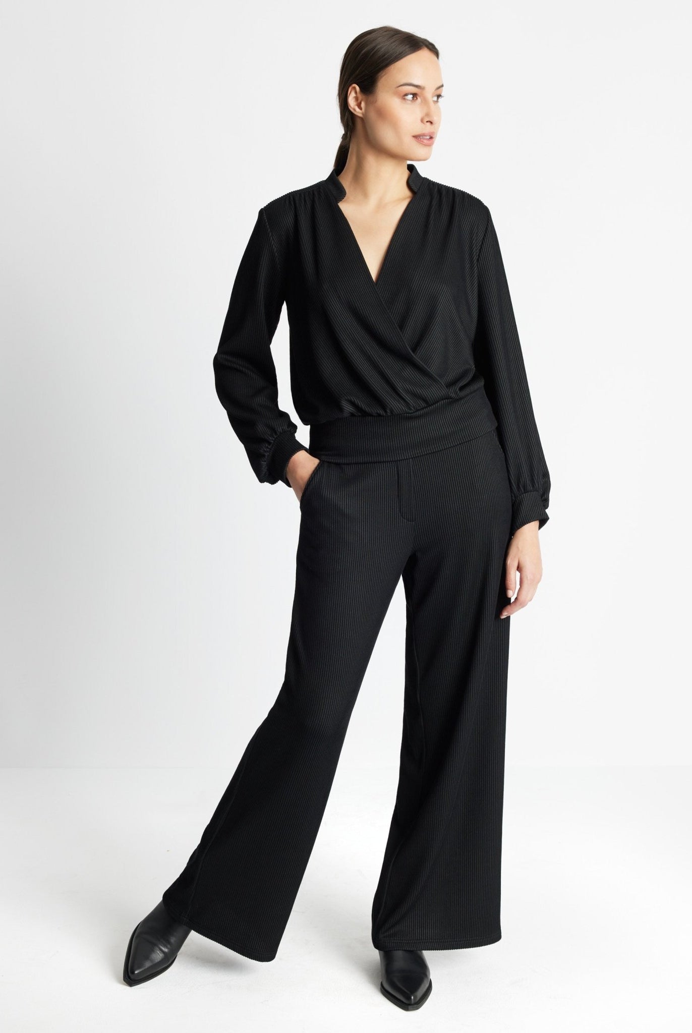 Legeres Shirt PYGMA aus fein geripptem Viskose-Mix - FOX'S-Fashion