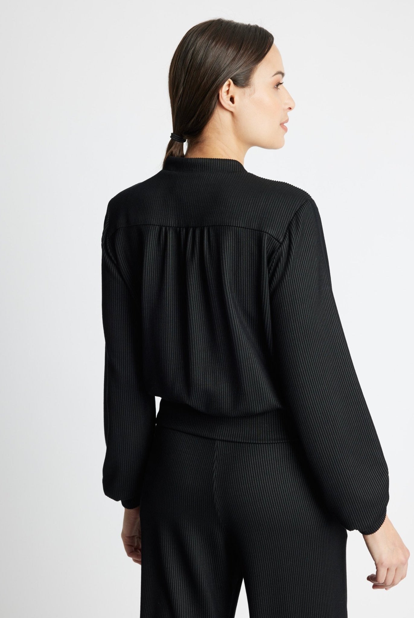 Legeres Shirt PYGMA aus fein geripptem Viskose-Mix - FOX'S-Fashion