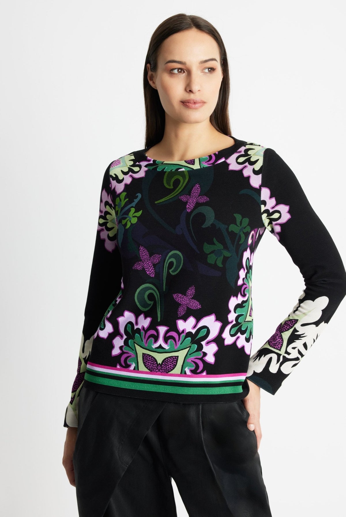 Leicht taillierter Pullover RAPULO aus Viskose-Mix - FOX'S-Fashion