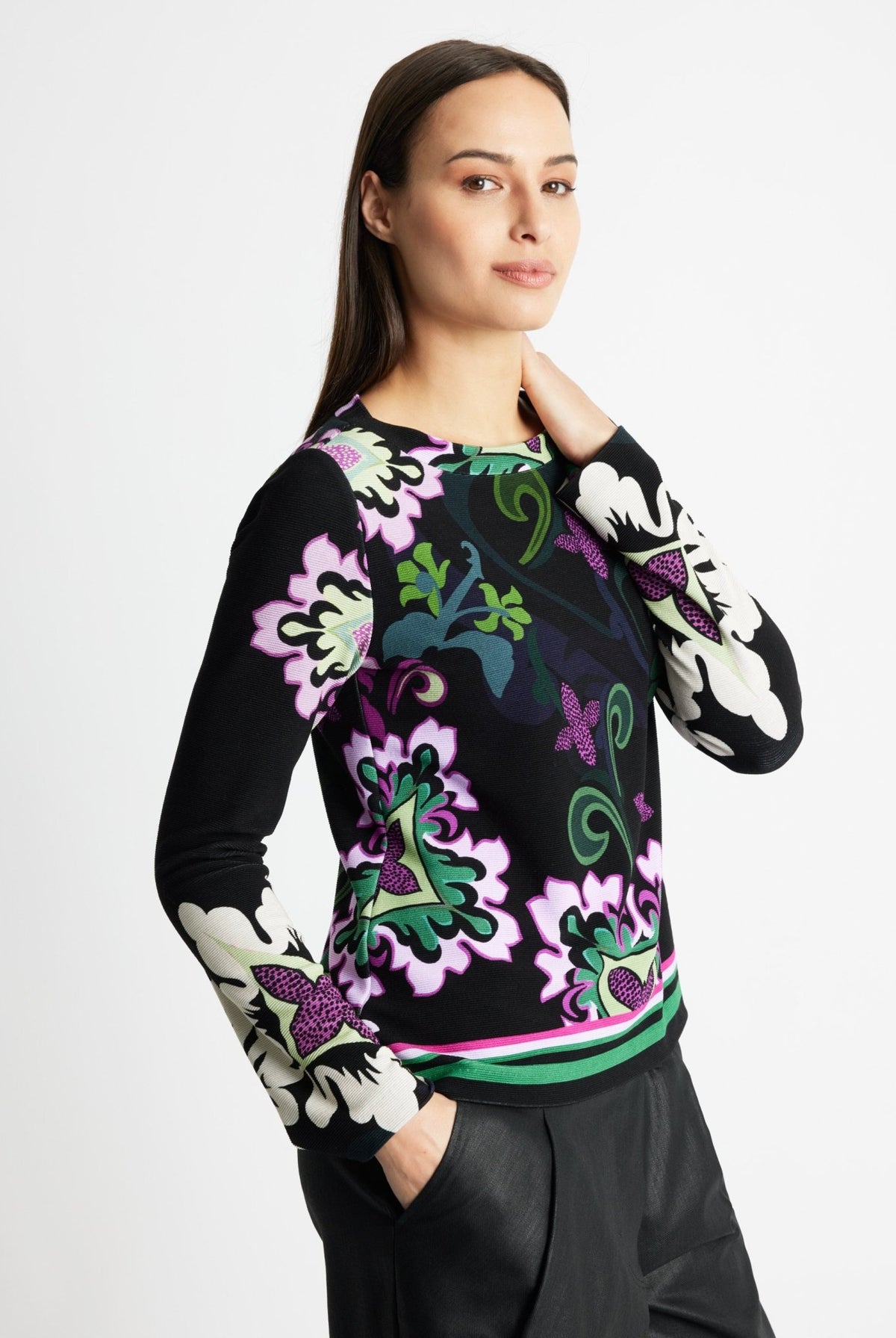 Leicht taillierter Pullover RAPULO aus Viskose-Mix - FOX'S-Fashion