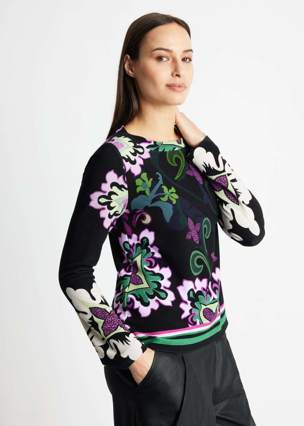 Leicht taillierter Pullover RAPULO aus Viskose-Mix - FOX'S-Fashion