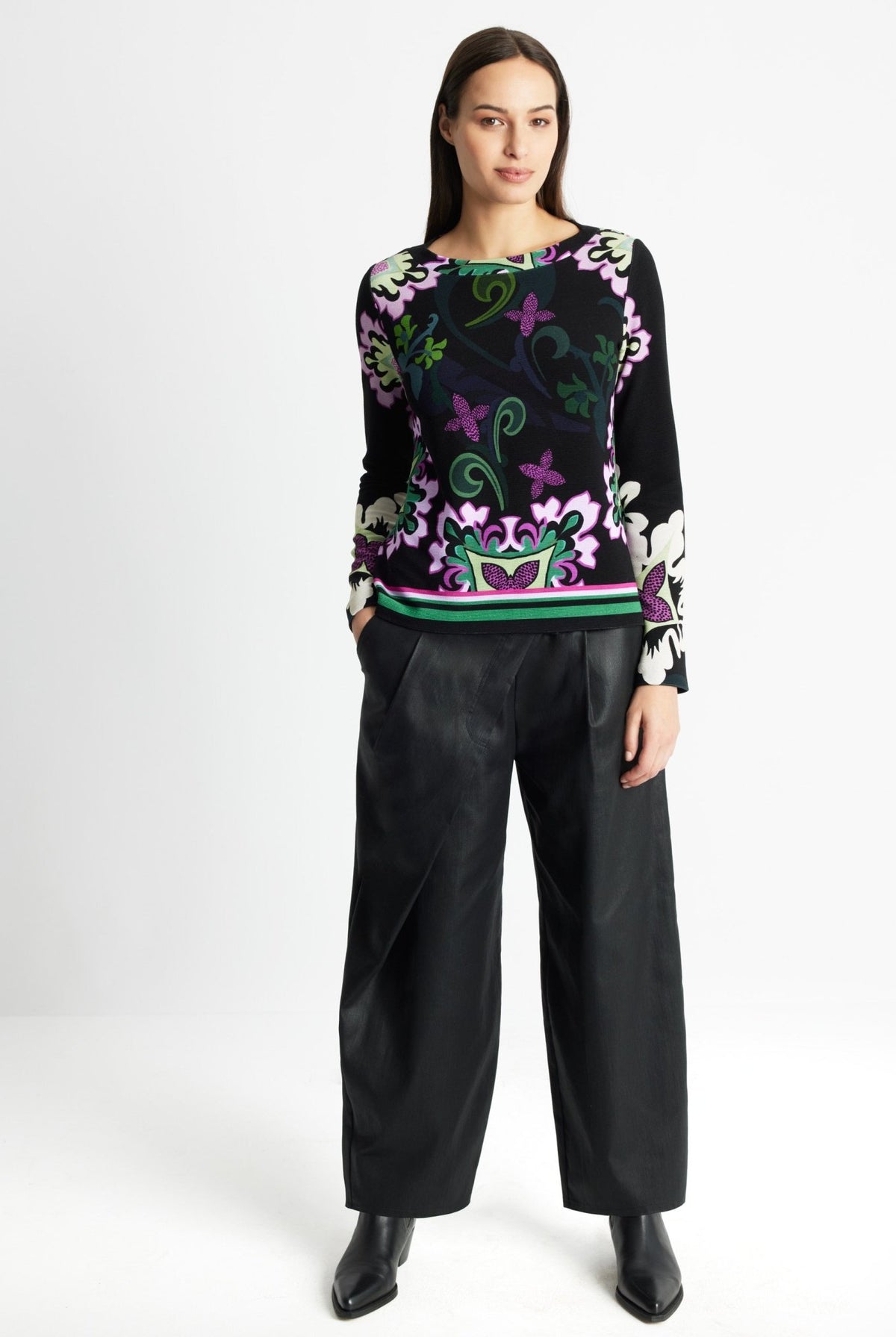 Leicht taillierter Pullover RAPULO aus Viskose-Mix - FOX'S-Fashion