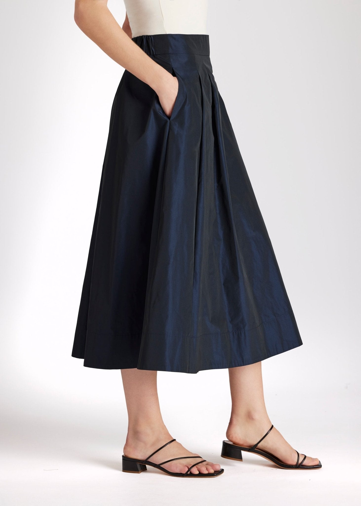 Midi - Rock SAMYRO aus Taft in A - Linie - FOX'S - Fashion