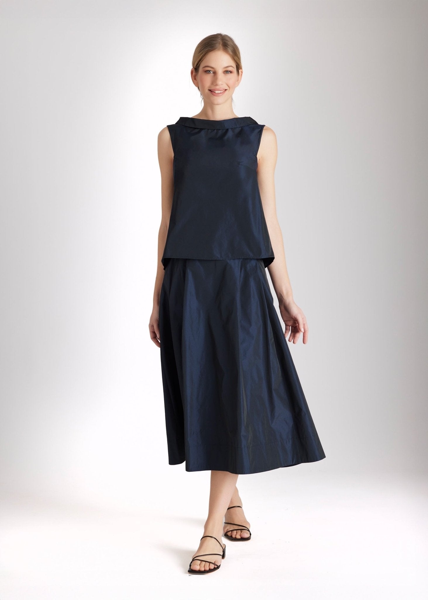 Midi - Rock SAMYRO aus Taft in A - Linie - FOX'S - Fashion