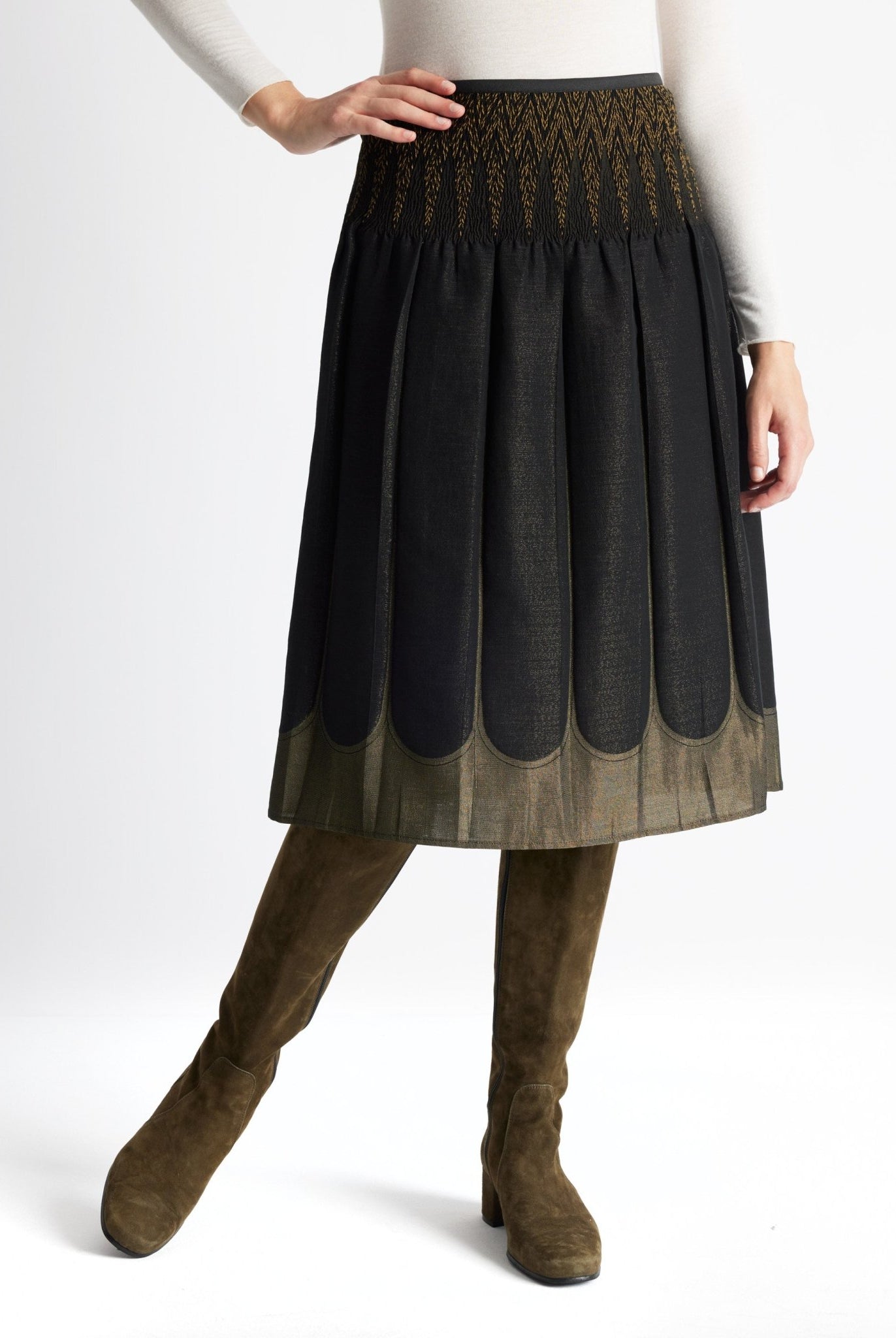 One Size Rock LEPLIRO-W aus Baumwoll-Mix in Midi-Länge - FOX'S-Fashion