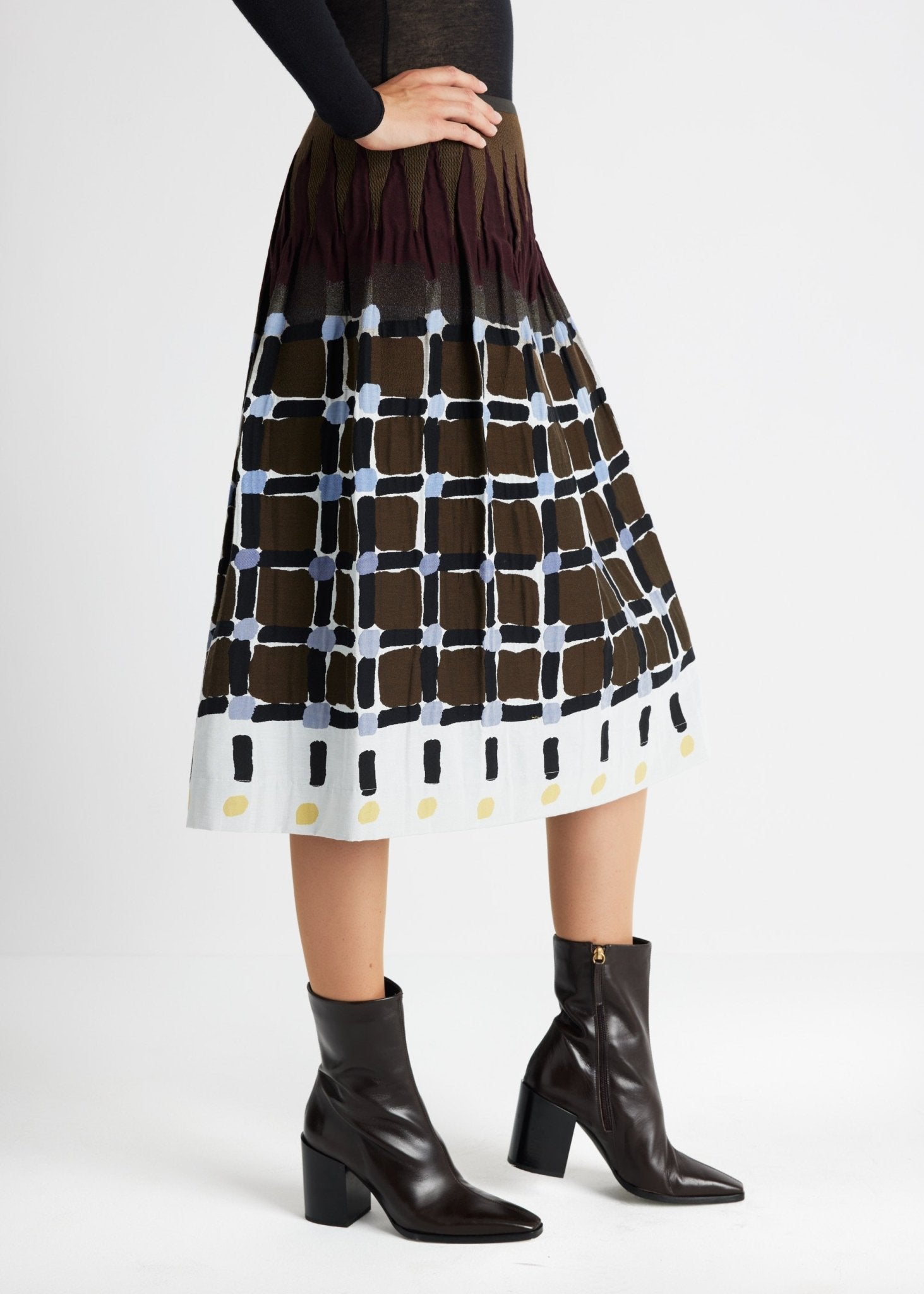 One Size Rock LONGERO-W aus Baumwoll-Mix in Midi-Länge mit Gummibund - FOX'S-Fashion